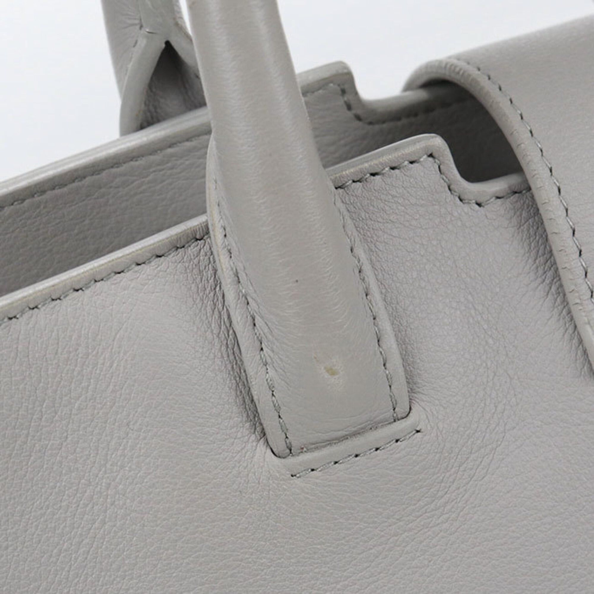 Saint Laurent Paris Saint Laurent handbag 436832 2WAY Downtown Cabas Women's Gray Size ONE SIZE - 4 Thumbnail