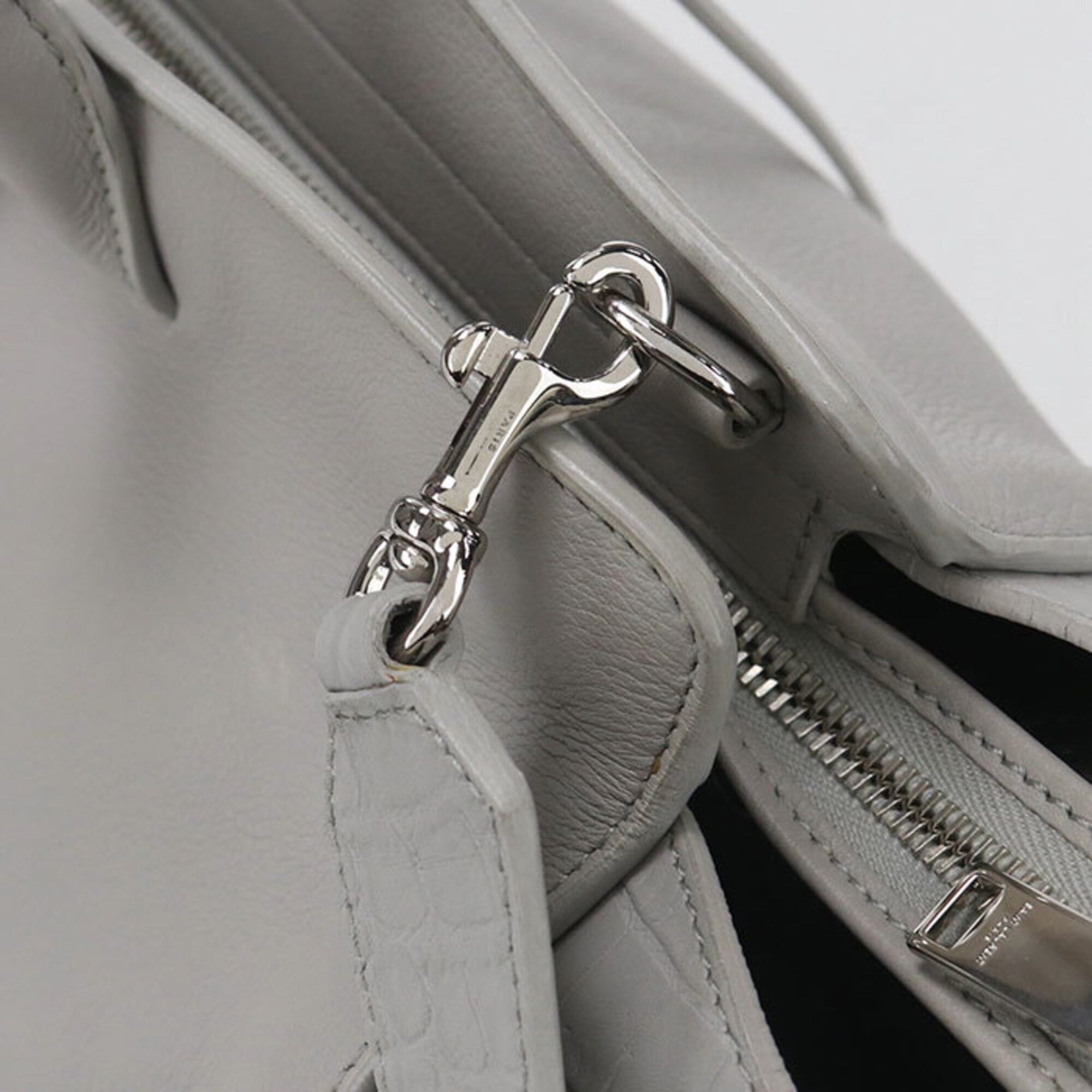 Saint Laurent Paris Saint Laurent handbag 436832 2WAY Downtown Cabas Women's Gray Size ONE SIZE - 8 Thumbnail