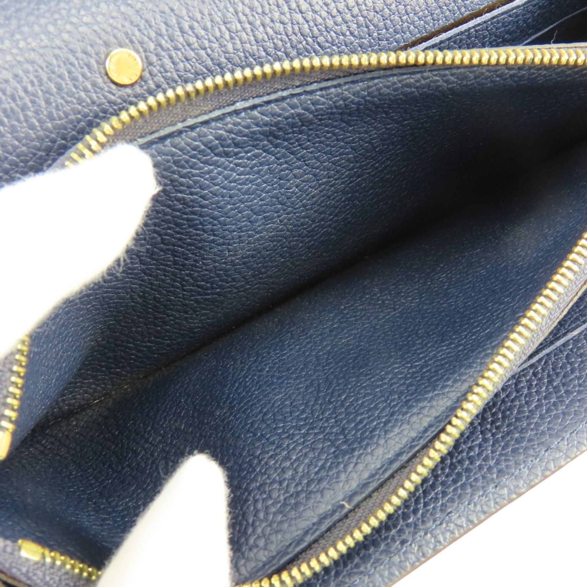 Louis Vuitton Louis Vuitton Portefeuille Pallas M64092 Monogram Leather Long Wallet, Blue Marine Brown, Women's LOUIS VUITTON Size ONE SIZE - 22 Thumbnail