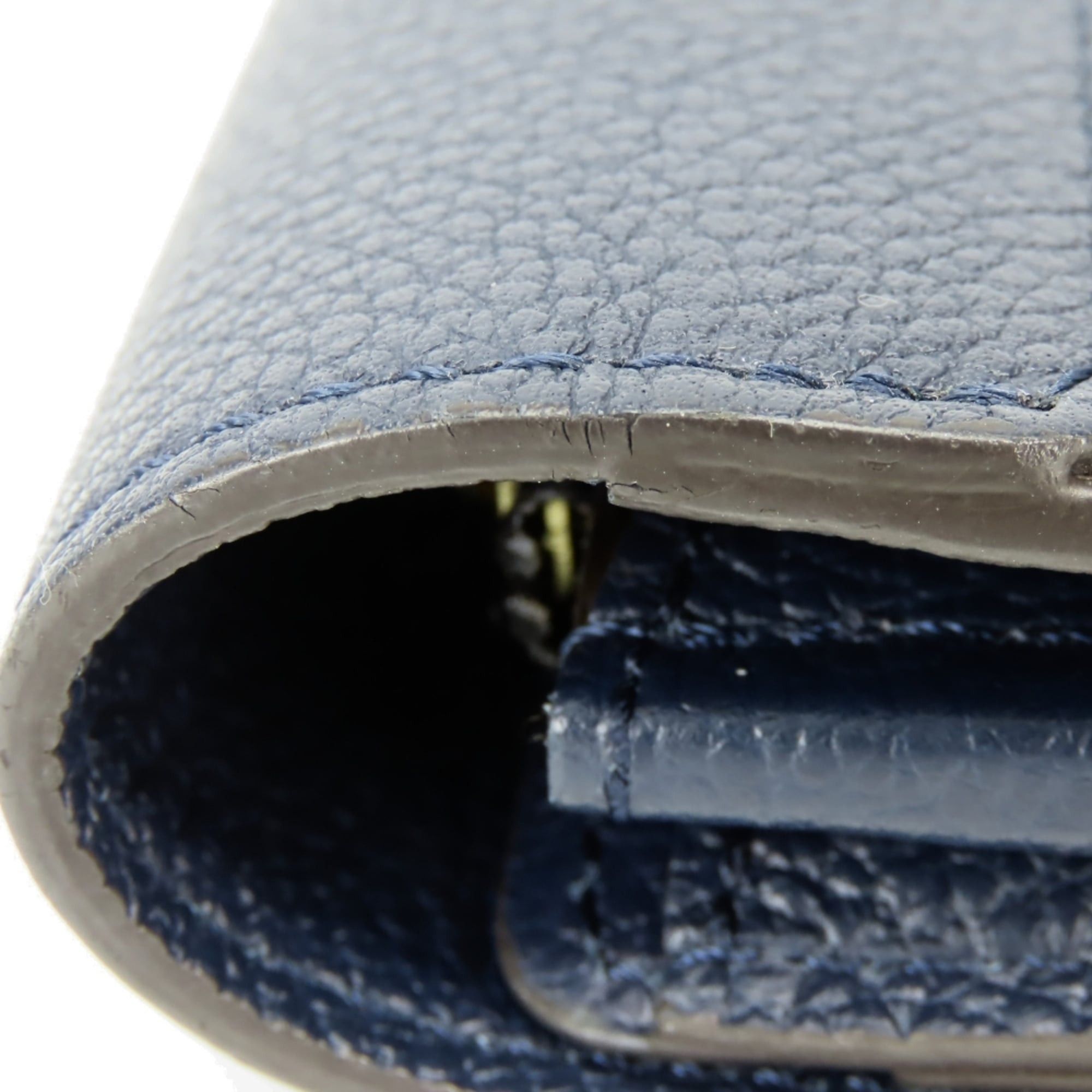 Louis Vuitton Louis Vuitton Portefeuille Pallas M64092 Monogram Leather Long Wallet, Blue Marine Brown, Women's LOUIS VUITTON Size ONE SIZE - 8 Thumbnail
