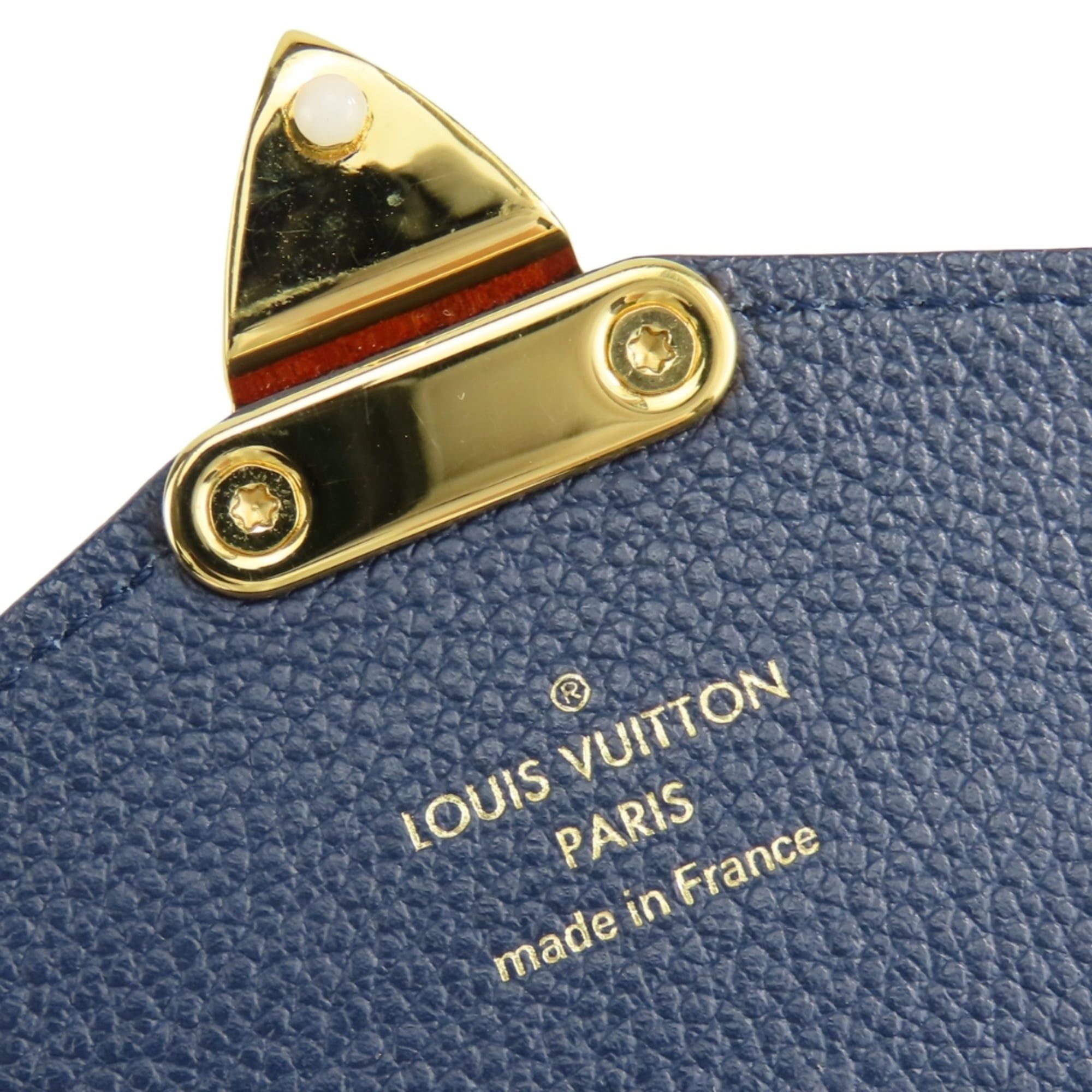 Louis Vuitton Louis Vuitton Portefeuille Pallas M64092 Monogram Leather Long Wallet, Blue Marine Brown, Women's LOUIS VUITTON Size ONE SIZE - 16 Thumbnail