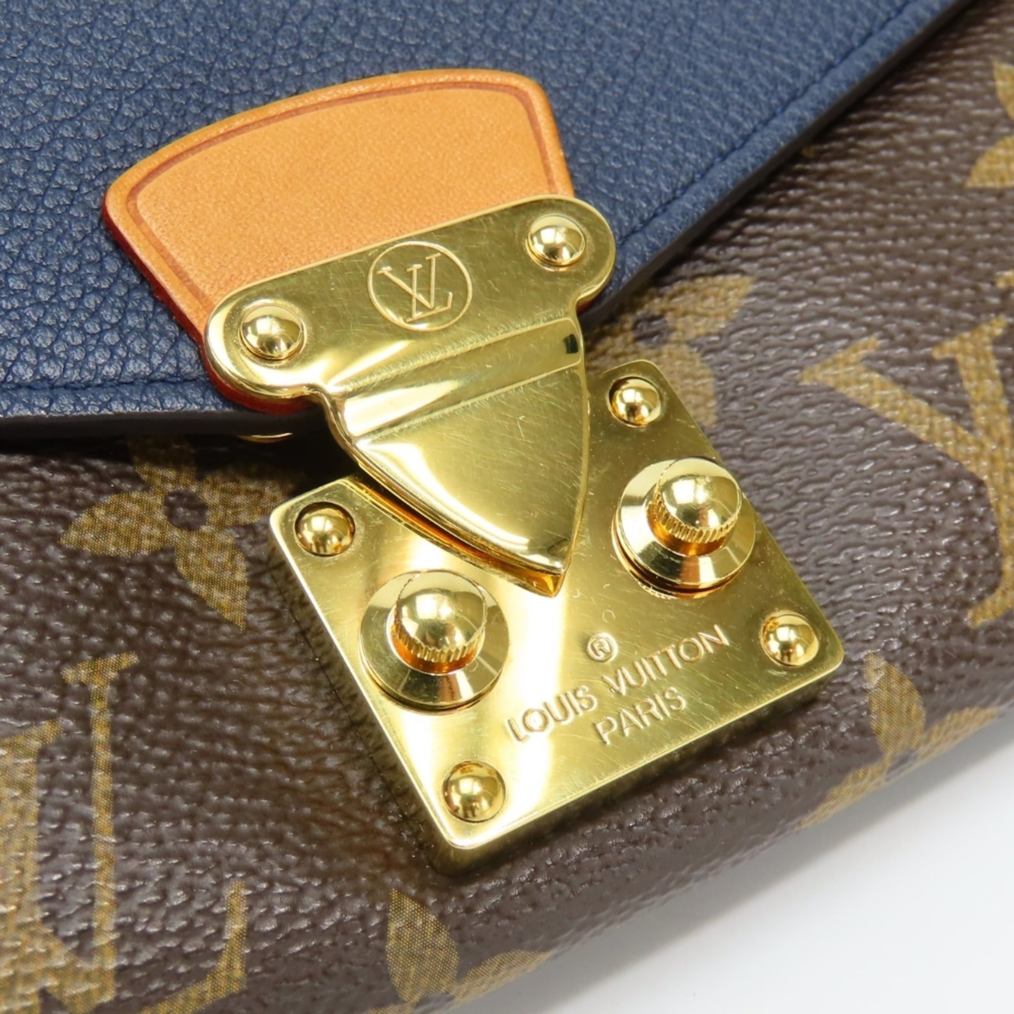 Louis Vuitton Louis Vuitton Portefeuille Pallas M64092 Monogram Leather Long Wallet, Blue Marine Brown, Women's LOUIS VUITTON Size ONE SIZE - 12 Thumbnail