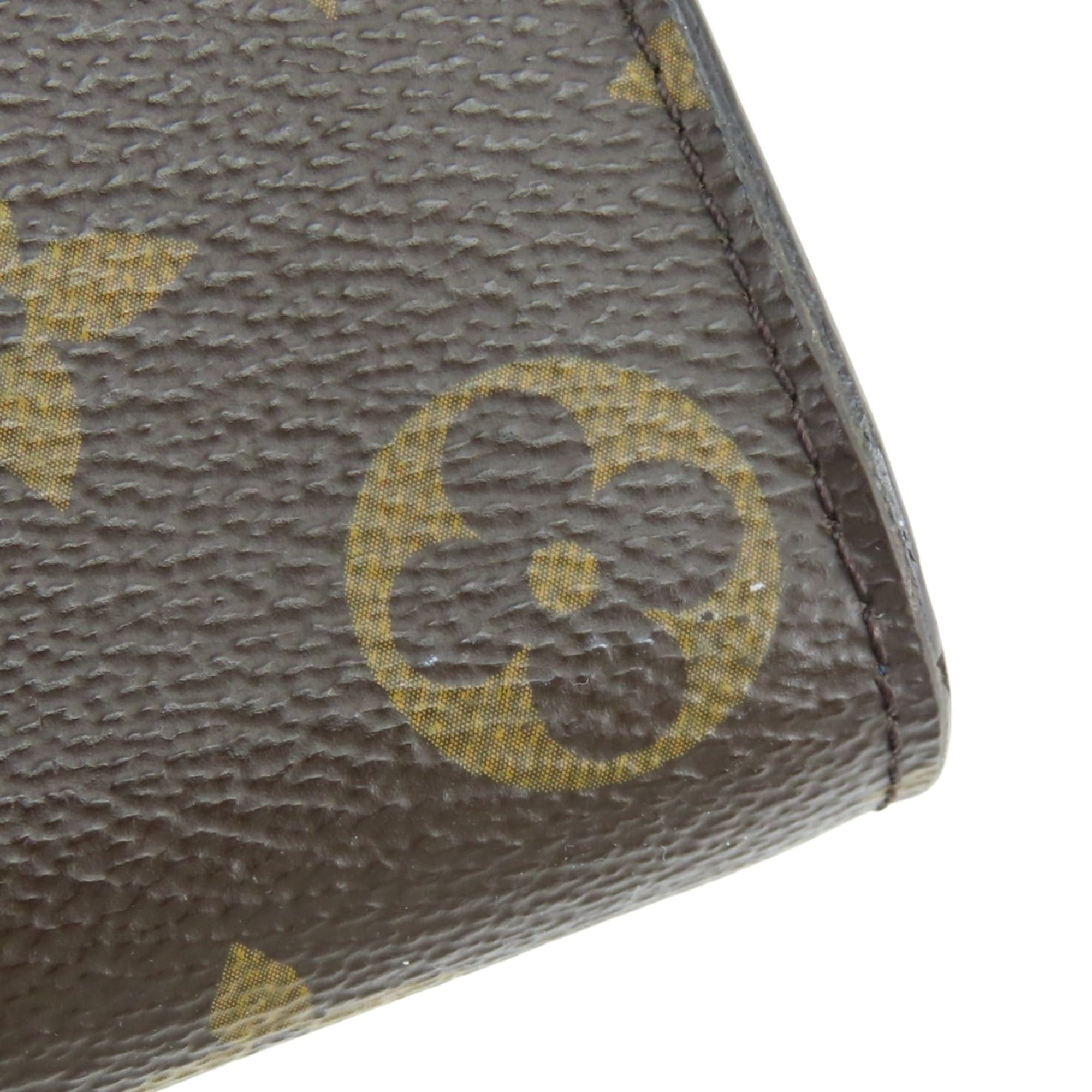 Louis Vuitton Louis Vuitton Portefeuille Pallas M64092 Monogram Leather Long Wallet, Blue Marine Brown, Women's LOUIS VUITTON Size ONE SIZE - 6 Thumbnail