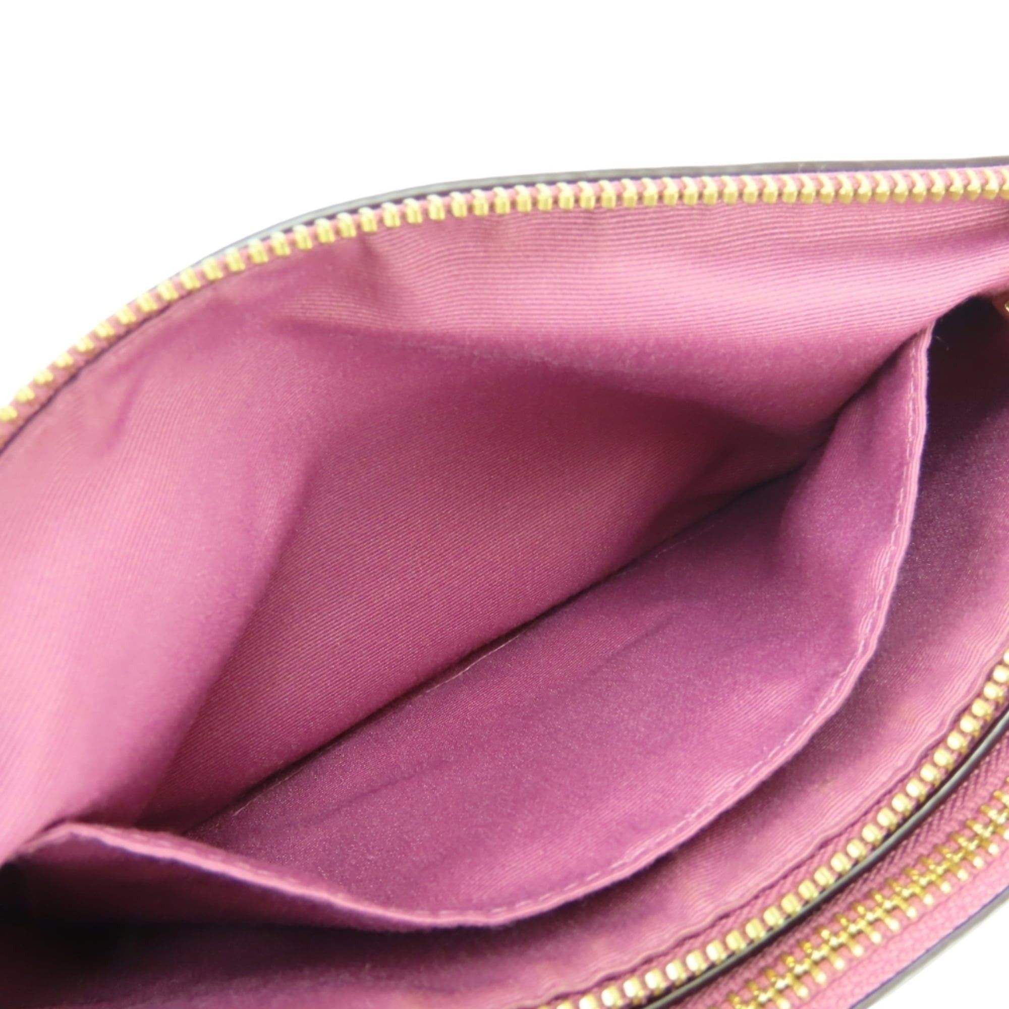 Coach Coach Shoulder Bag, Double Zipper, F34265, Leather, Pink/Purple, Women's, COACH Size ONE SIZE - 19 Thumbnail