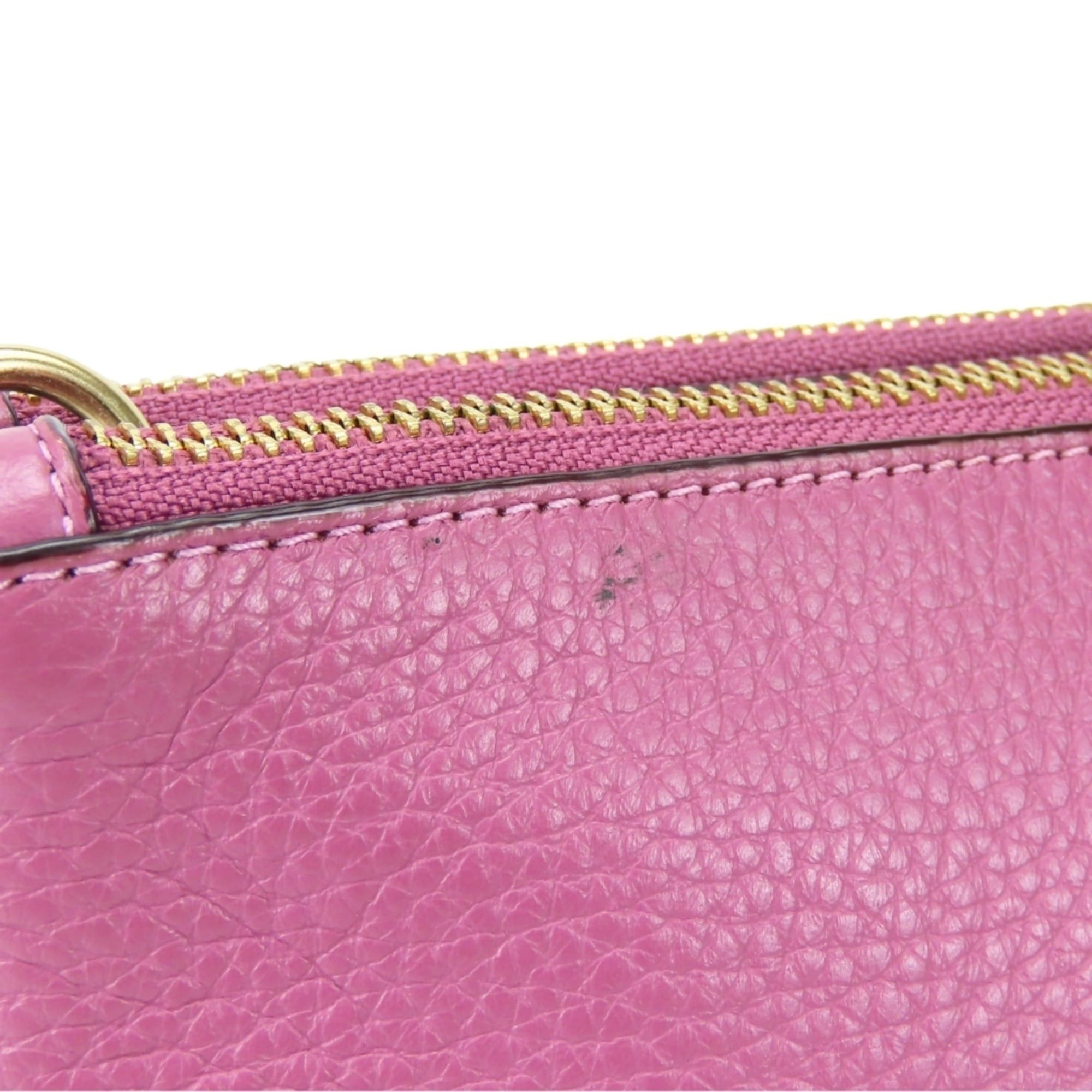 Coach Coach Shoulder Bag, Double Zipper, F34265, Leather, Pink/Purple, Women's, COACH Size ONE SIZE - 11 Thumbnail