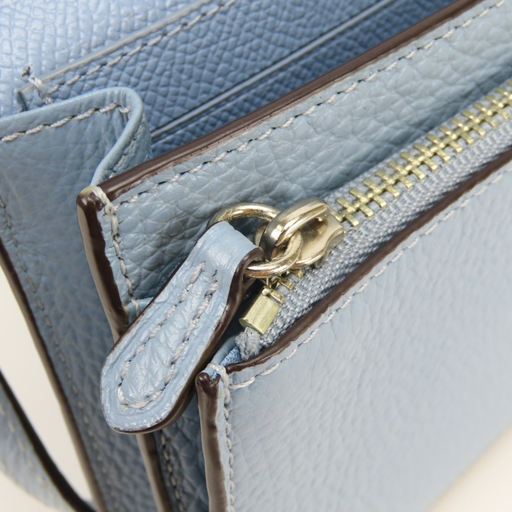 Coach Coach Long Wallet Shoulder F30256 Leather Blue Bag Clutch for Women COACH Size ONE SIZE - 23 Thumbnail