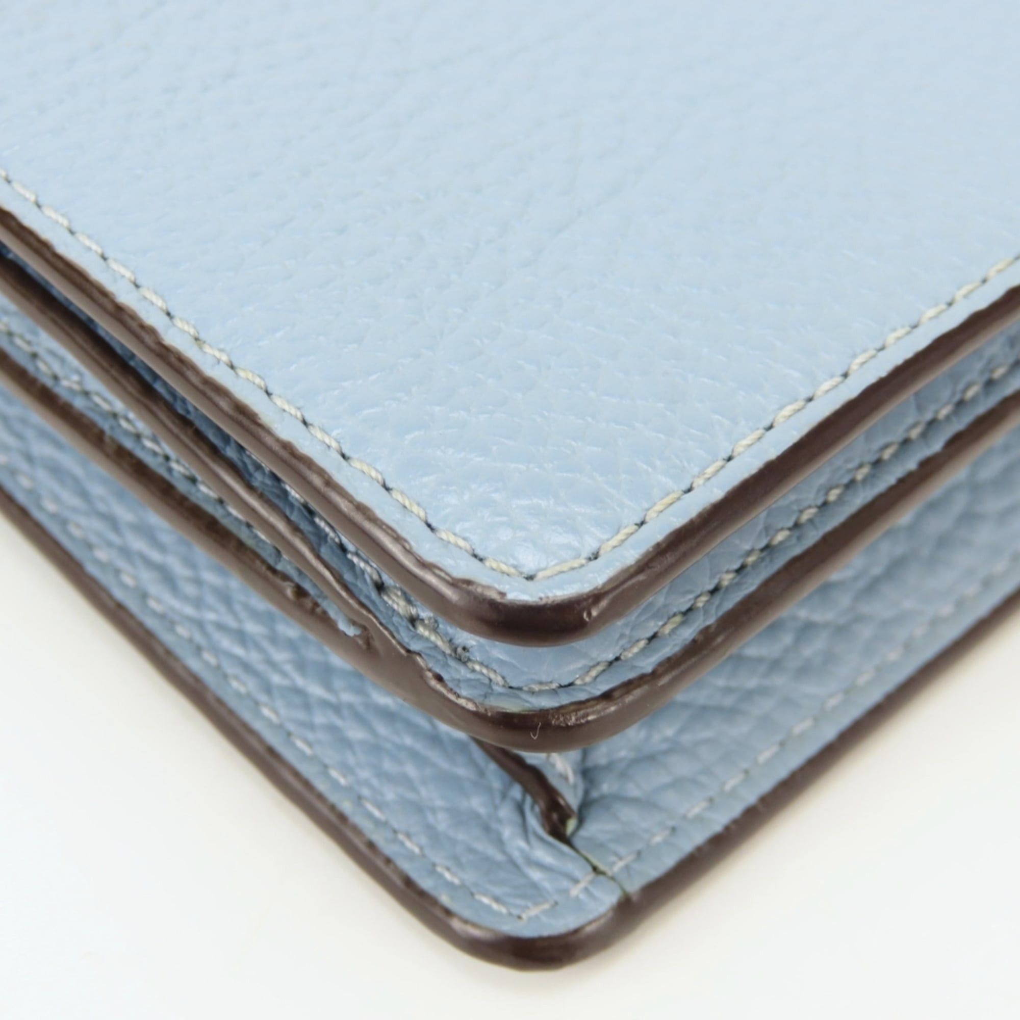 Coach Coach Long Wallet Shoulder F30256 Leather Blue Bag Clutch for Women COACH Size ONE SIZE - 7 Thumbnail