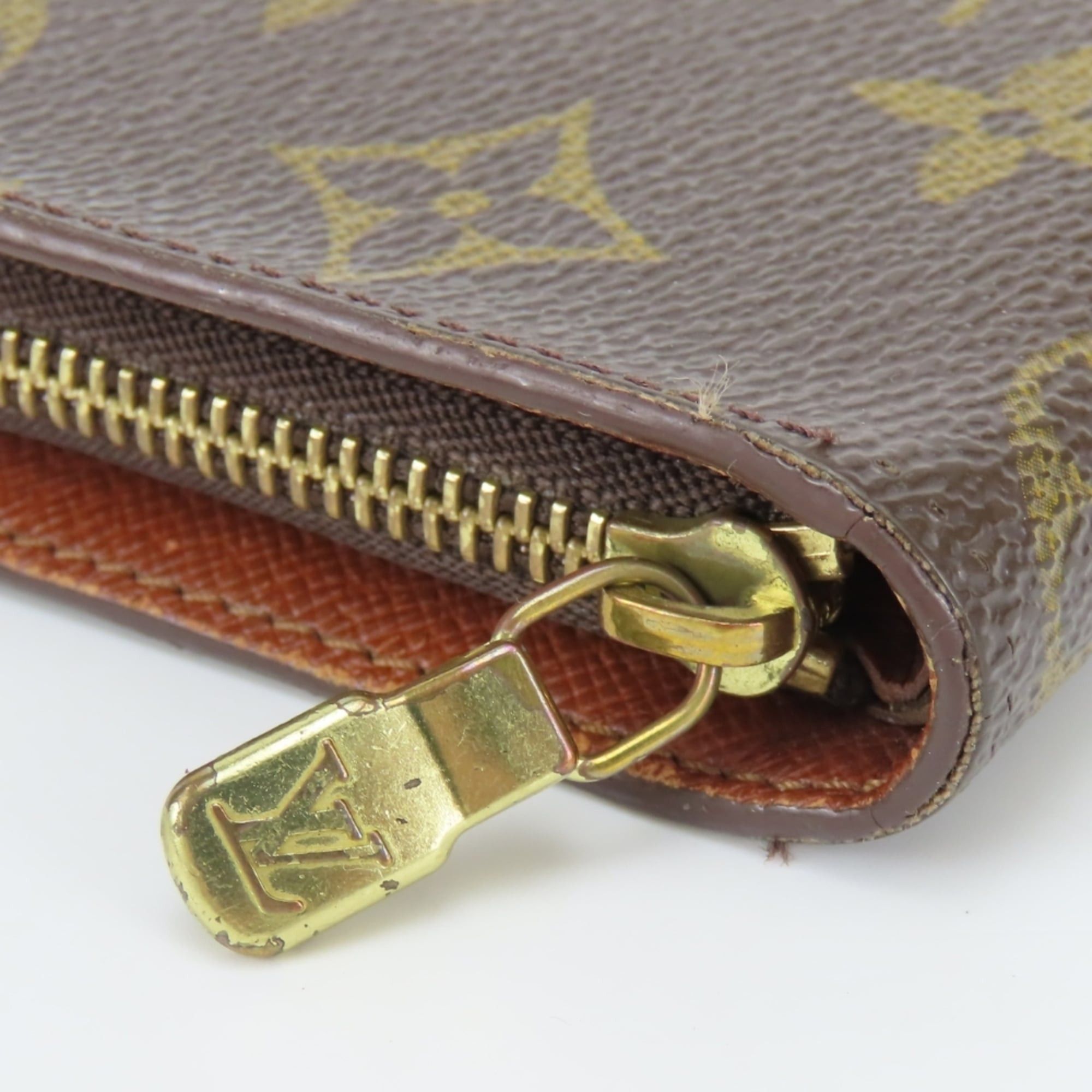 Louis Vuitton Louis Vuitton Long Wallet Portemonnaie Zip M61727 Monogram Brown Women's LOUIS VUITTON Size ONE SIZE - 9 Thumbnail