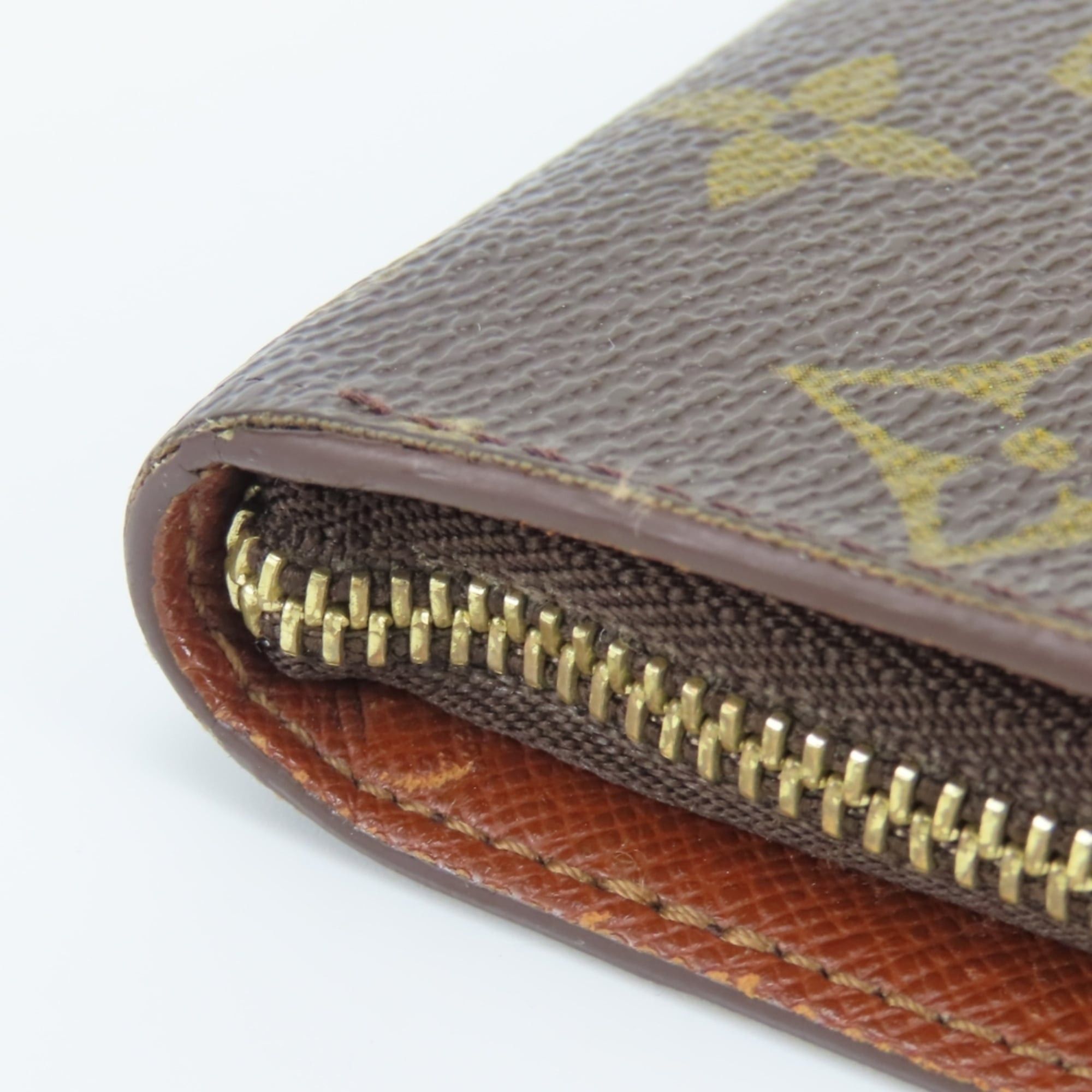Louis Vuitton Louis Vuitton Long Wallet Portemonnaie Zip M61727 Monogram Brown Women's LOUIS VUITTON Size ONE SIZE - 7 Thumbnail