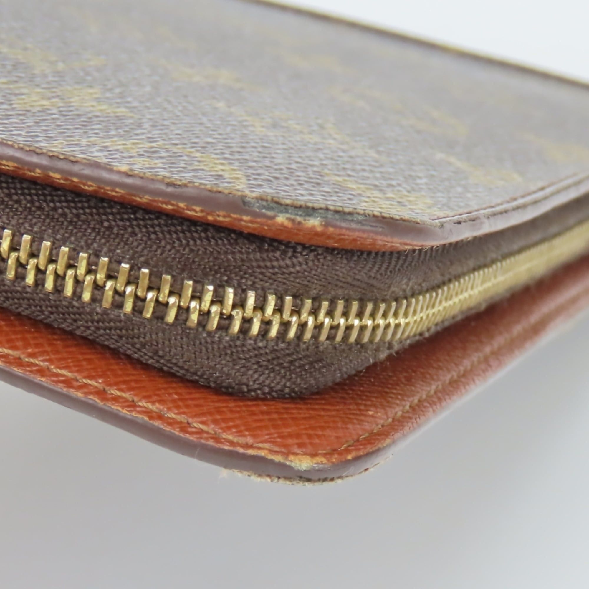 Louis Vuitton Louis Vuitton Long Wallet Portemonnaie Zip M61727 Monogram Brown Women's LOUIS VUITTON Size ONE SIZE - 8 Thumbnail