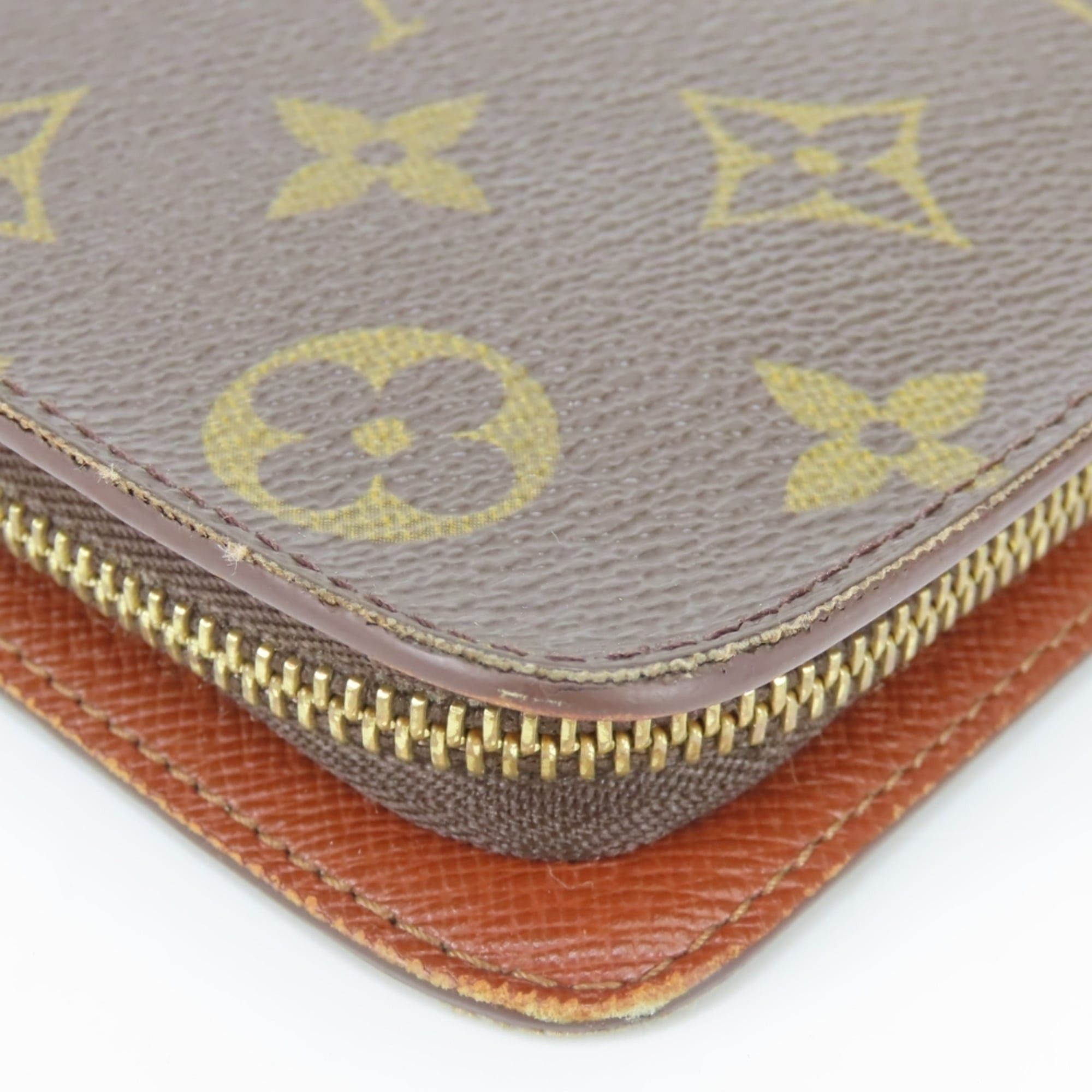 Louis Vuitton Louis Vuitton Long Wallet Portemonnaie Zip M61727 Monogram Brown Women's LOUIS VUITTON Size ONE SIZE - 6 Thumbnail