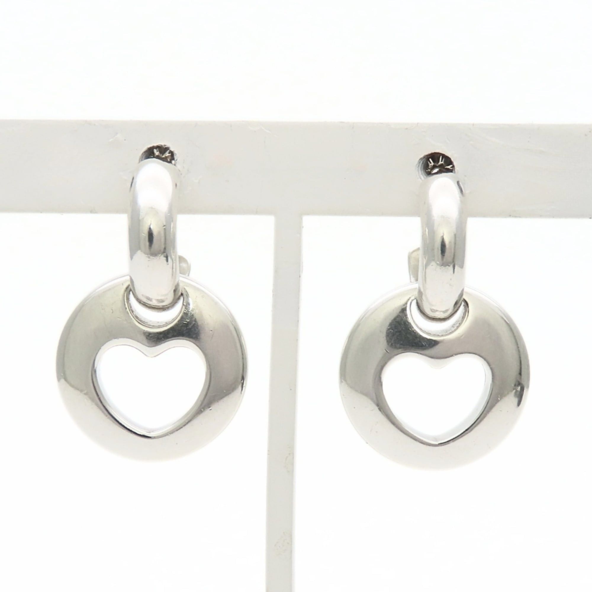 Tiffany & Co. Tiffany & Co. Pierced Heart Sterling Silver 925 Open Swing Earrings for Women Size ONE SIZE - 4 Thumbnail