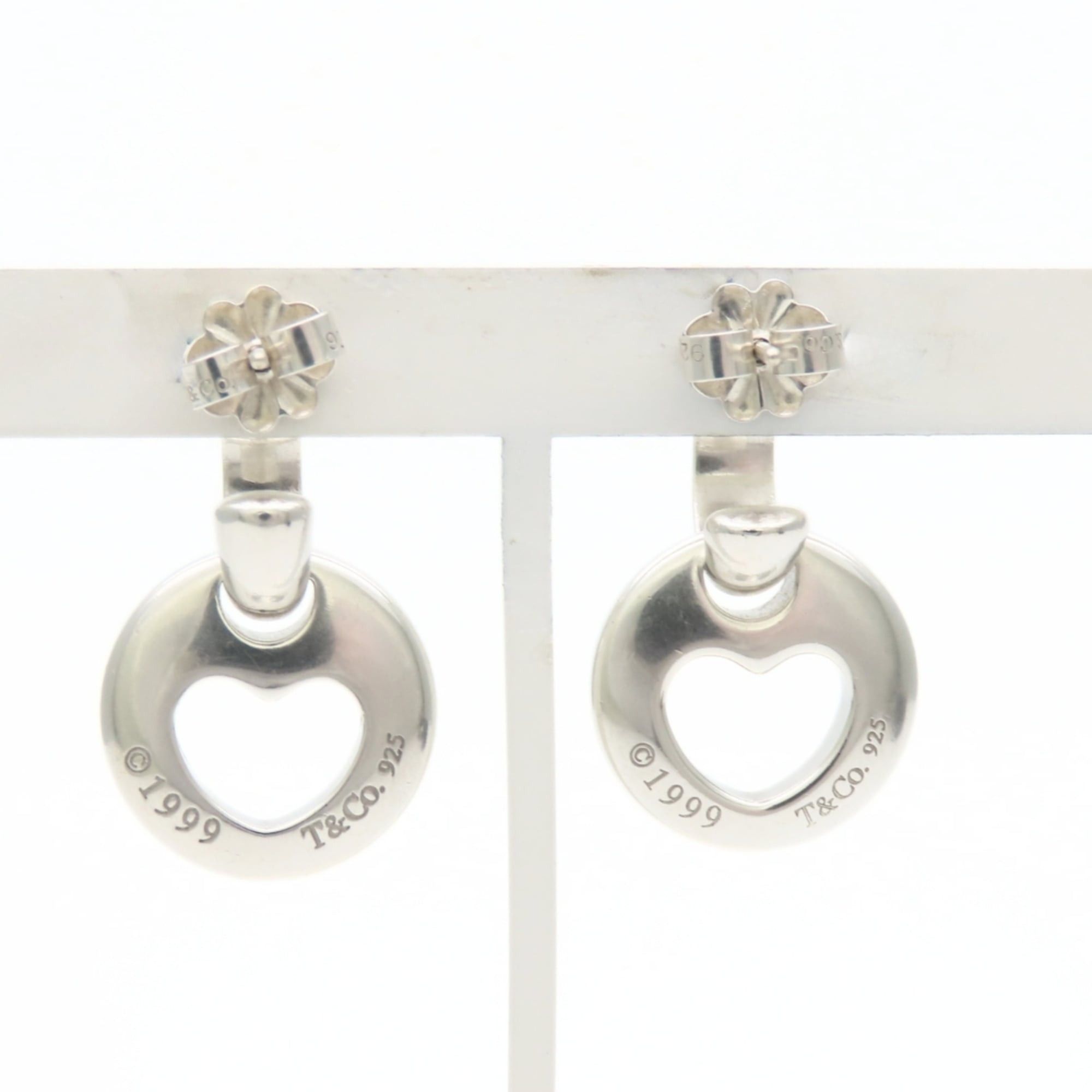 Tiffany & Co. Tiffany & Co. Pierced Heart Sterling Silver 925 Open Swing Earrings for Women Size ONE SIZE - 5 Thumbnail