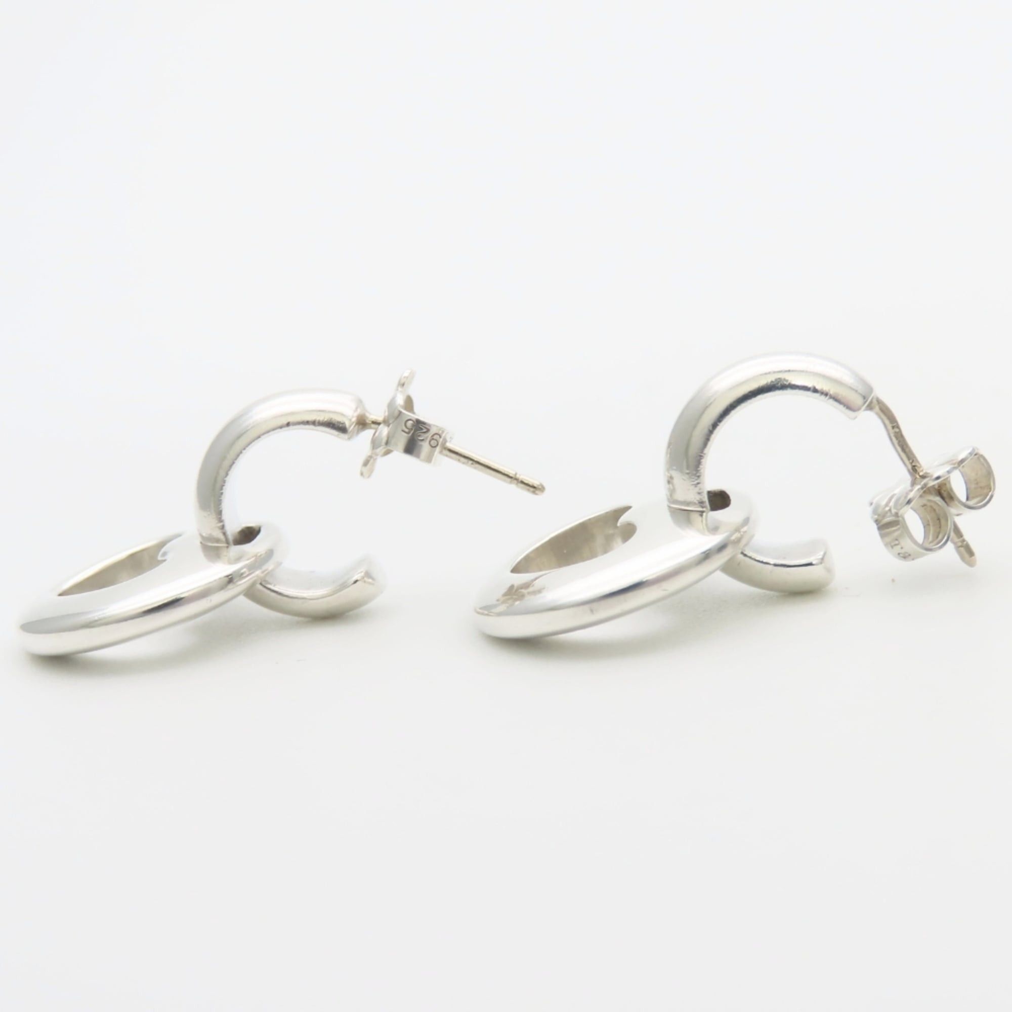 Tiffany & Co. Tiffany & Co. Pierced Heart Sterling Silver 925 Open Swing Earrings for Women Size ONE SIZE - 7 Thumbnail