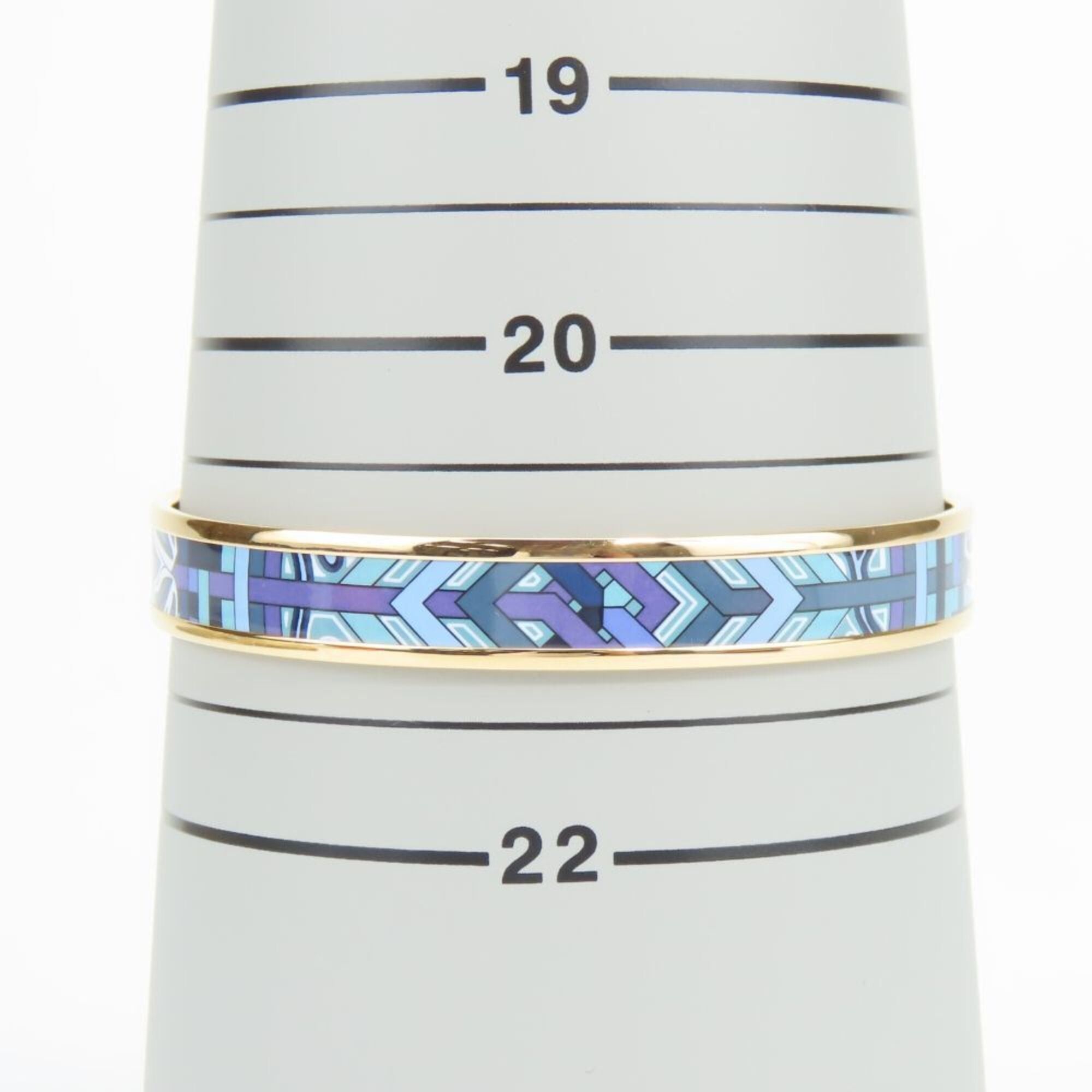 Hermes Hermes Bracelet Email PM Metal Blue Purple Gold GP Bangle Cloisonné Enamel Women's HERMES Size ONE SIZE - 10 Thumbnail