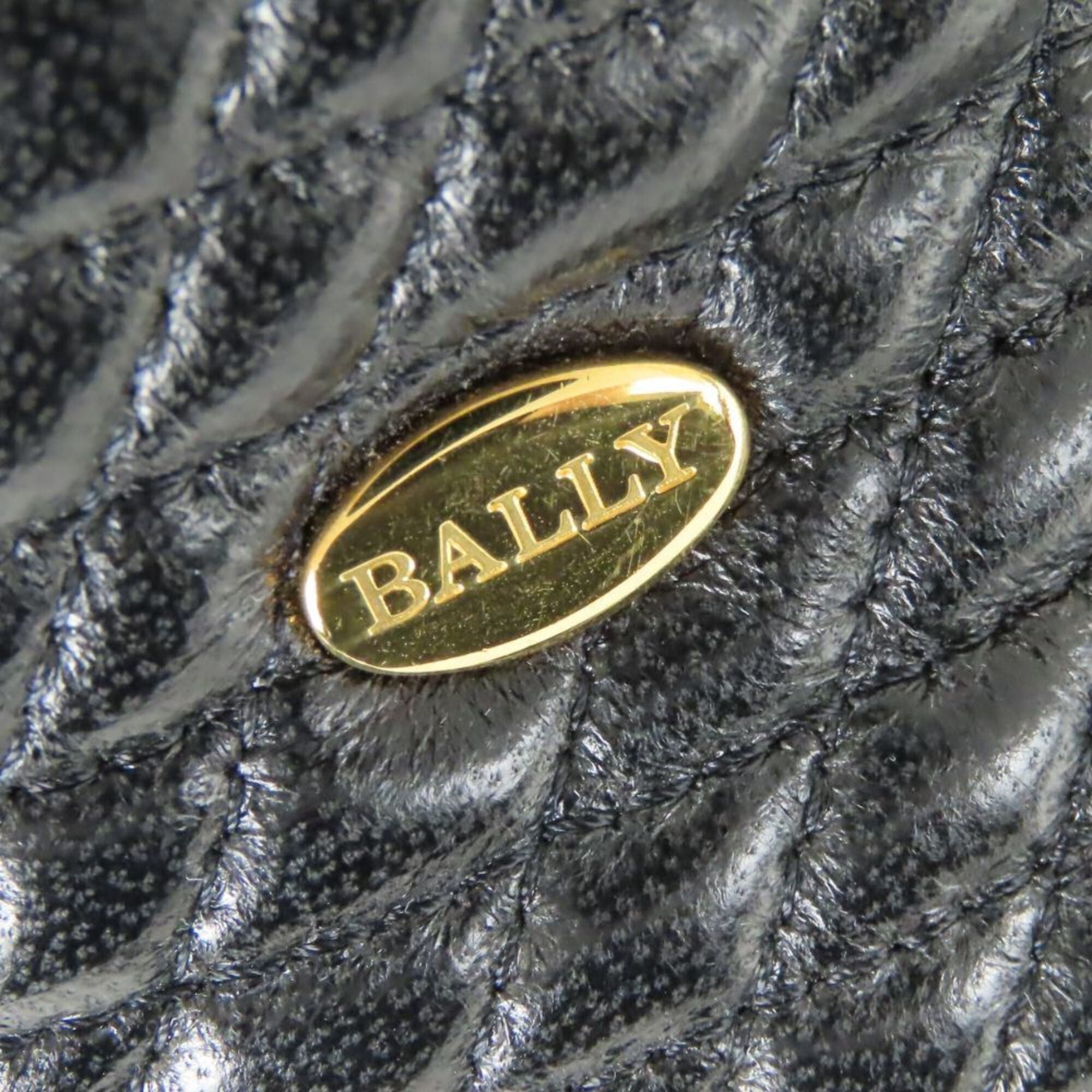 Bally Bally tote bag, quilted leather, black, gold hardware, chain, fringe, women's. Size ONE SIZE - 6 Thumbnail