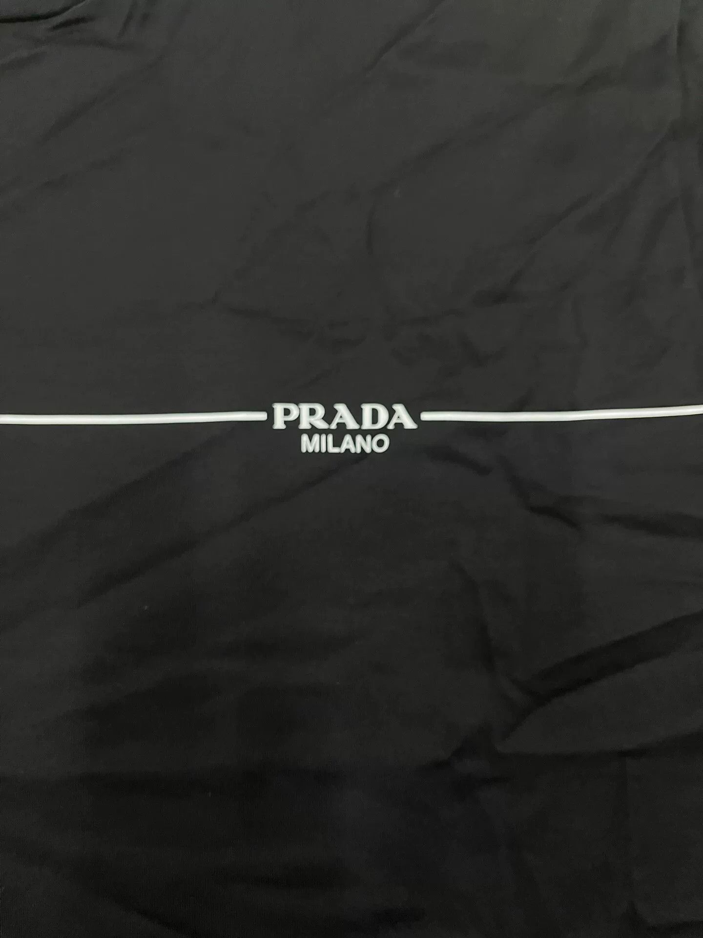 Prada Prada Men's Solid Round Neck Loose T-shirt Size US M / EU 48-50 / 2 - 3 Thumbnail