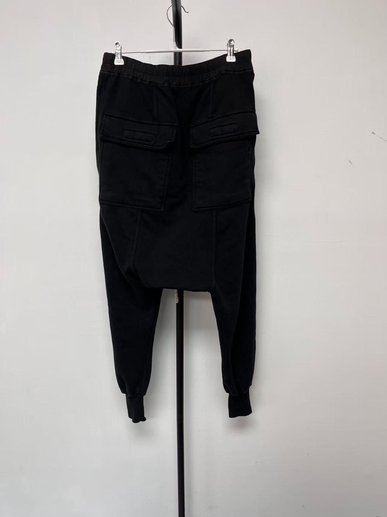 Rick Owens Drkshdw Rick Owens DRKSHDW Solid Drawstring Slouchy Pants Size US 26 / EU 42 - 2 Thumbnail