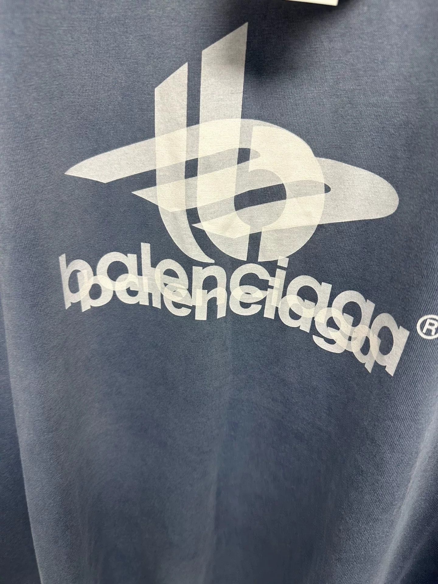 Balenciaga Balenciaga Phantom Overlapping Logo T-Shirt Size US XL / EU 56 / 4 - 3 Thumbnail