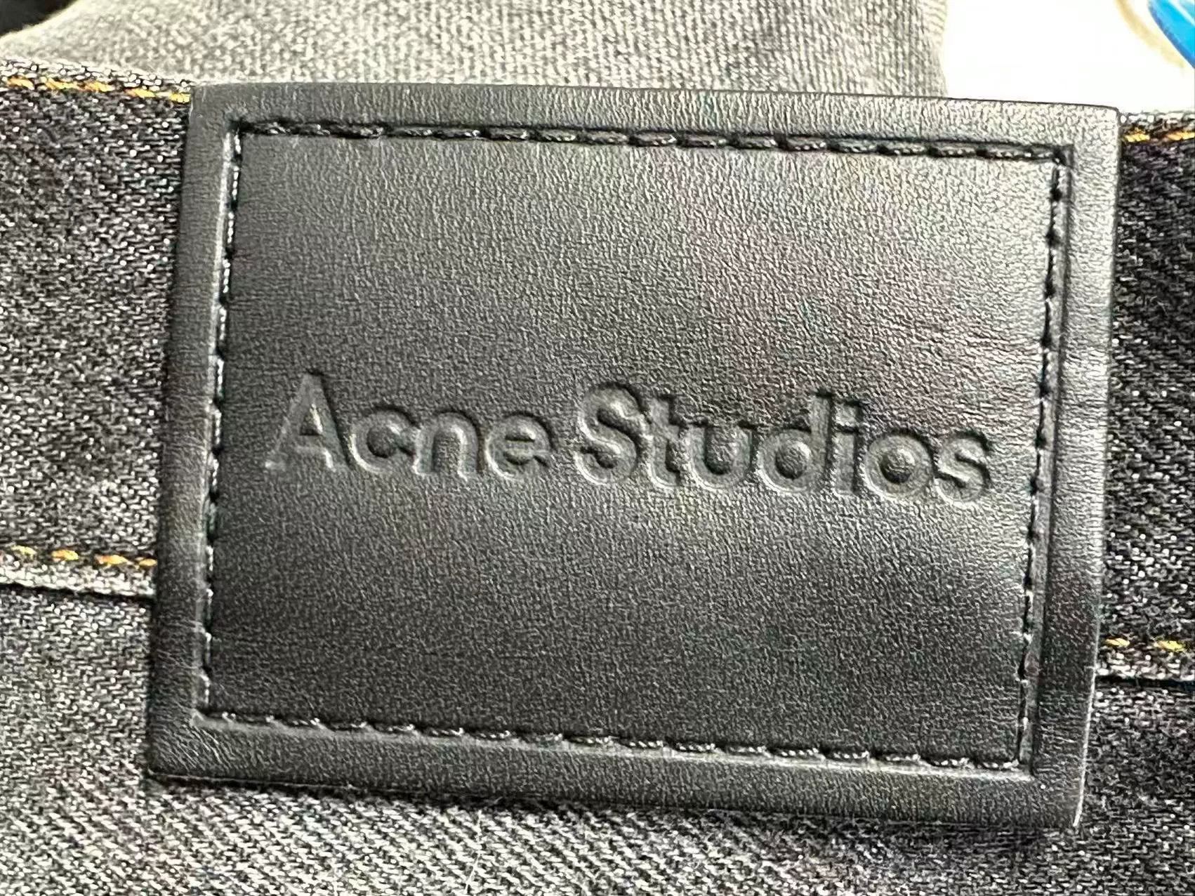 Acne Studios Acne Men's Splatter Loose Wide-Leg Jeans Size US 28 / EU 44 - 3 Thumbnail