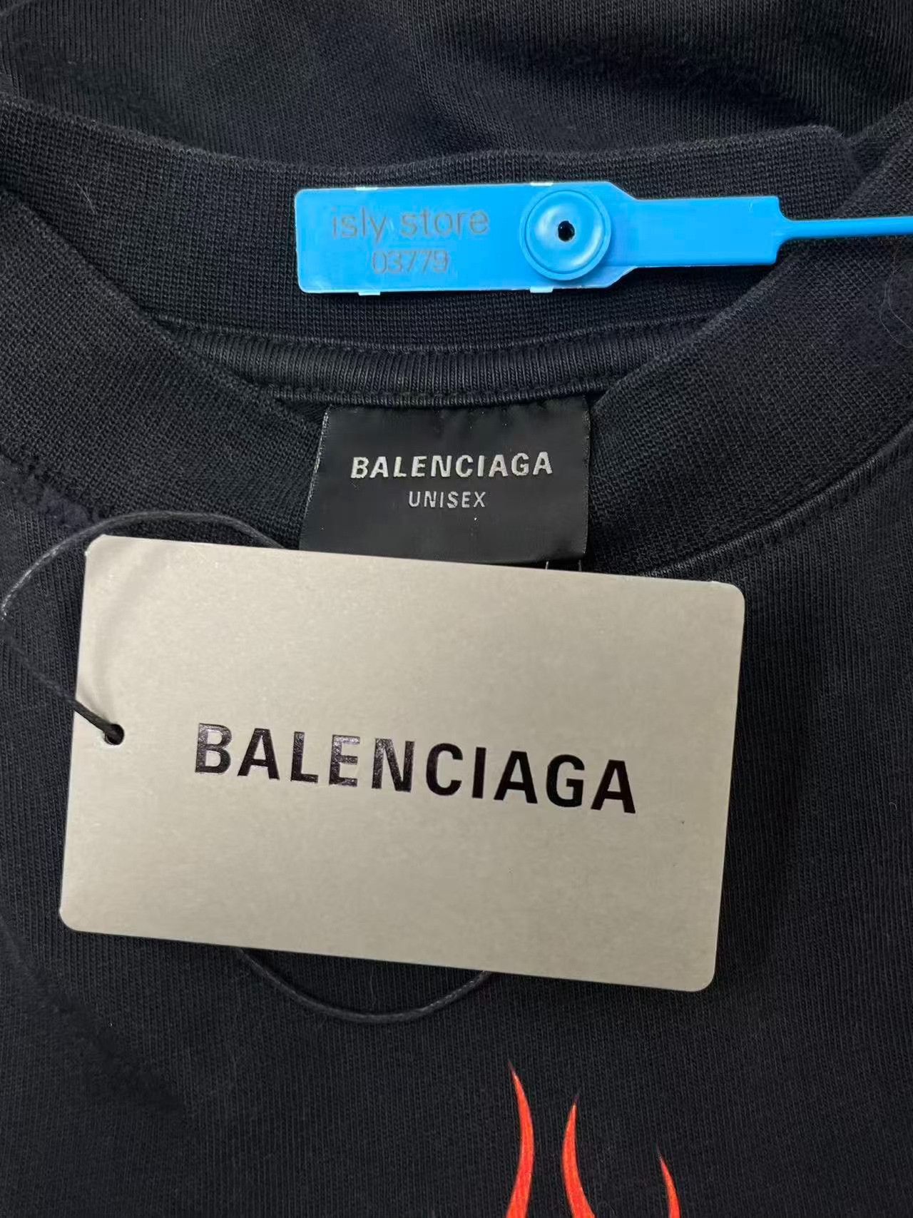 Balenciaga Balenciaga Flame Logo Crewneck Casual T-Shirt Size US S / EU 44-46 / 1 - 5 Thumbnail
