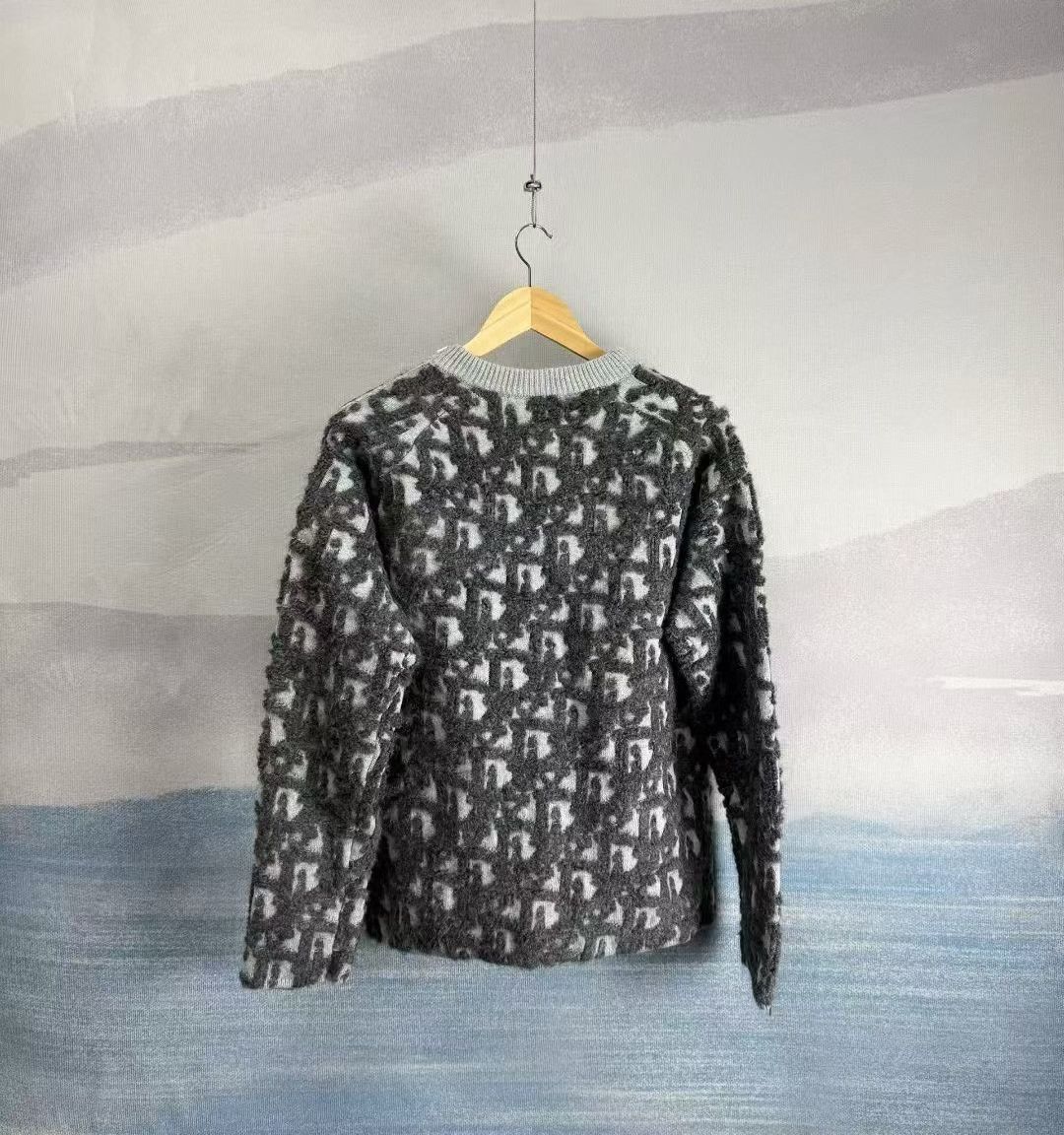 Dior Dior Wool Sweater Arm Zip All-Over Print Size US L / EU 52-54 / 3 - 3 Thumbnail