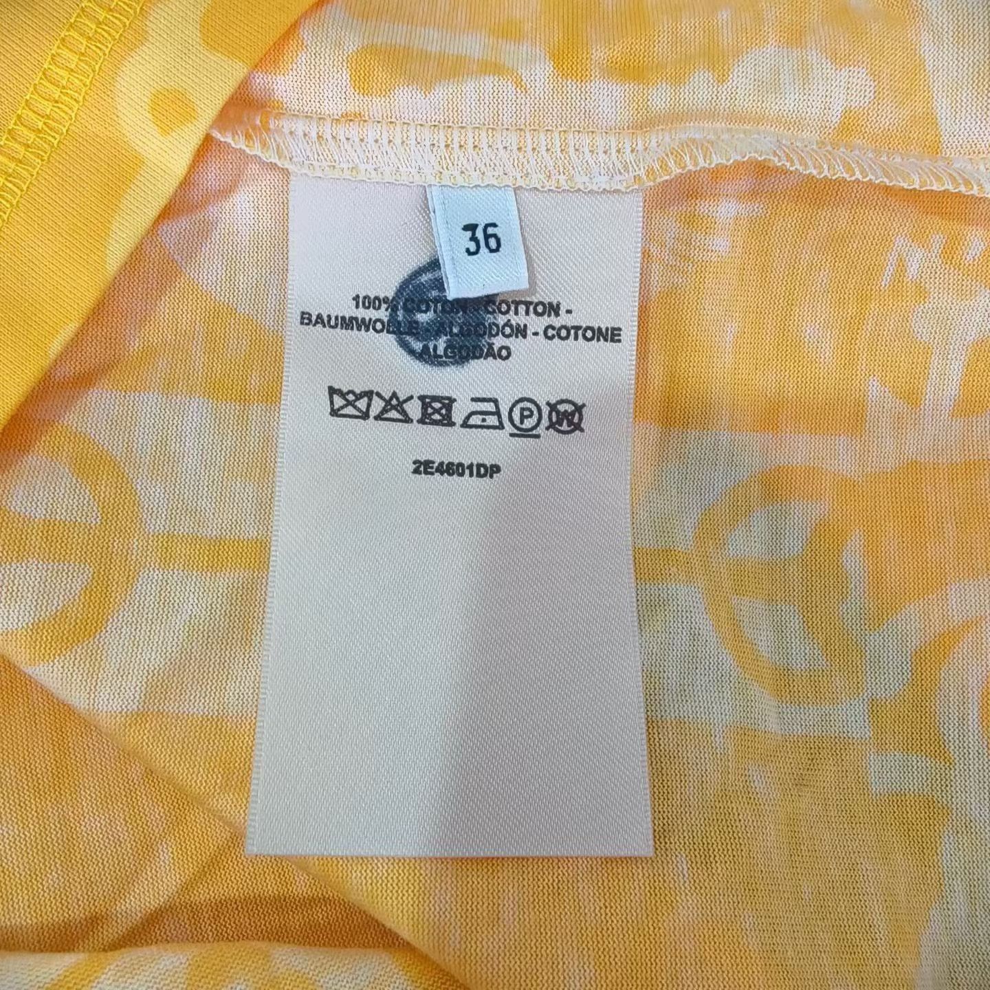 Hermes Hermes Yellow Harness Print Silk Short-Sleeve Size XXS / US 00 / IT 34 - 6 Thumbnail