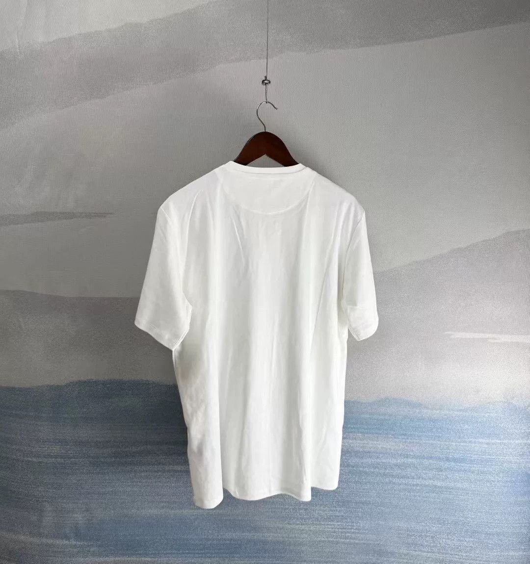 Prada Prada White Chest Triangle Logo T-Shirt Size US XL / EU 56 / 4 - 2 Thumbnail