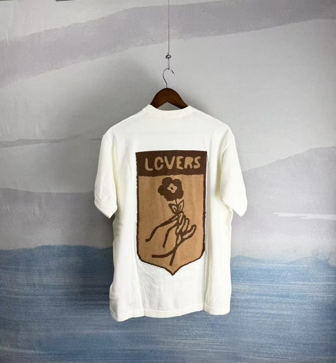 Louis Vuitton Louis Vuitton Pharrell White Trunk Flower Knit Tee Size US L / EU 52-54 / 3 - 2 Thumbnail