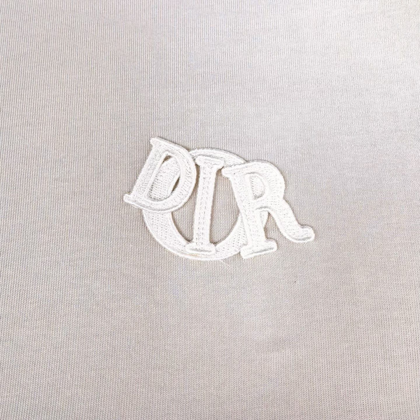 Dior Dior SS25 Beige Embroidered Logo Short - Sleeve Size US M / EU 48-50 / 2 - 4 Thumbnail