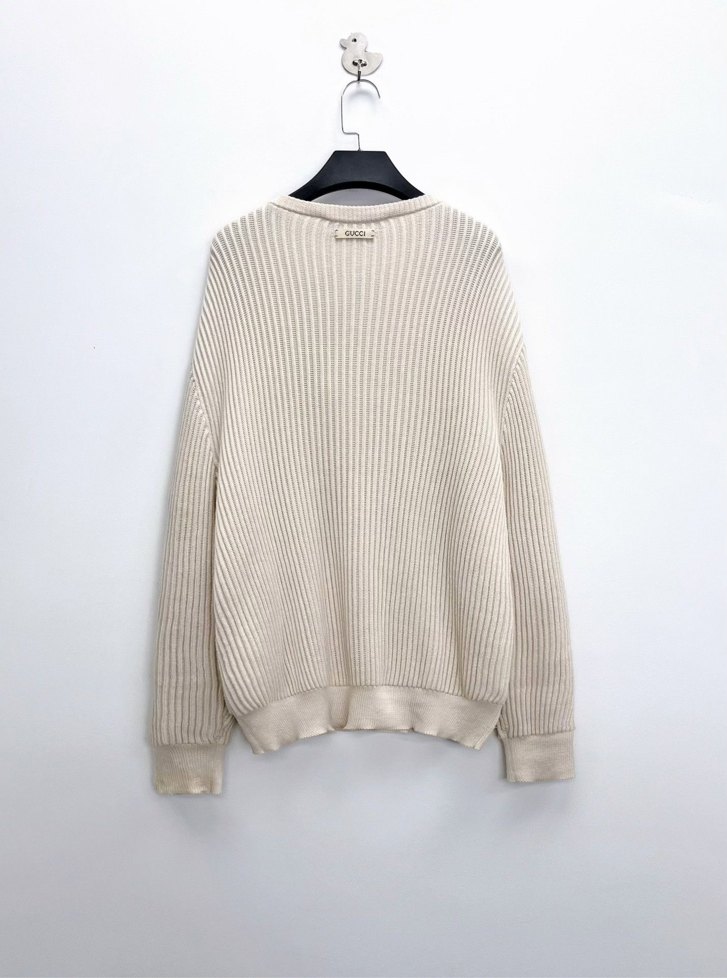 Gucci Gucci Ivory Donald Duck Knit Sweater Size US XXL / EU 58 / 5 - 2 Thumbnail