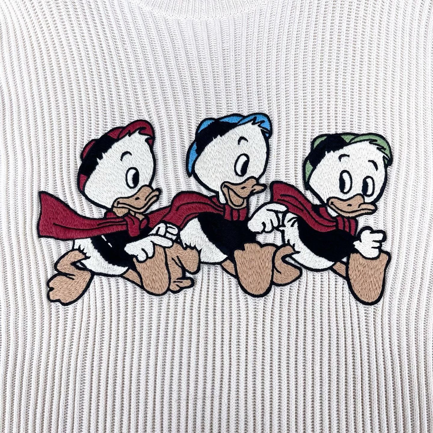 Gucci Gucci Ivory Donald Duck Knit Sweater Size US XXL / EU 58 / 5 - 5 Thumbnail