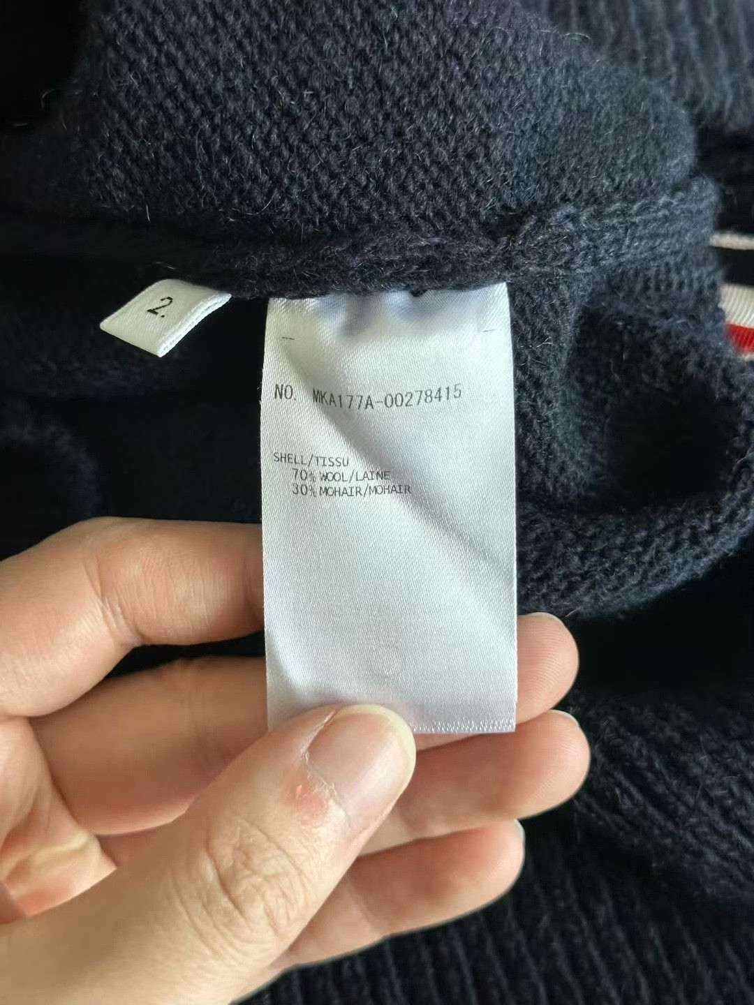 Thom Browne Thom Browne Blue Striped Wool Sweater Size US M / EU 48-50 / 2 - 4 Thumbnail