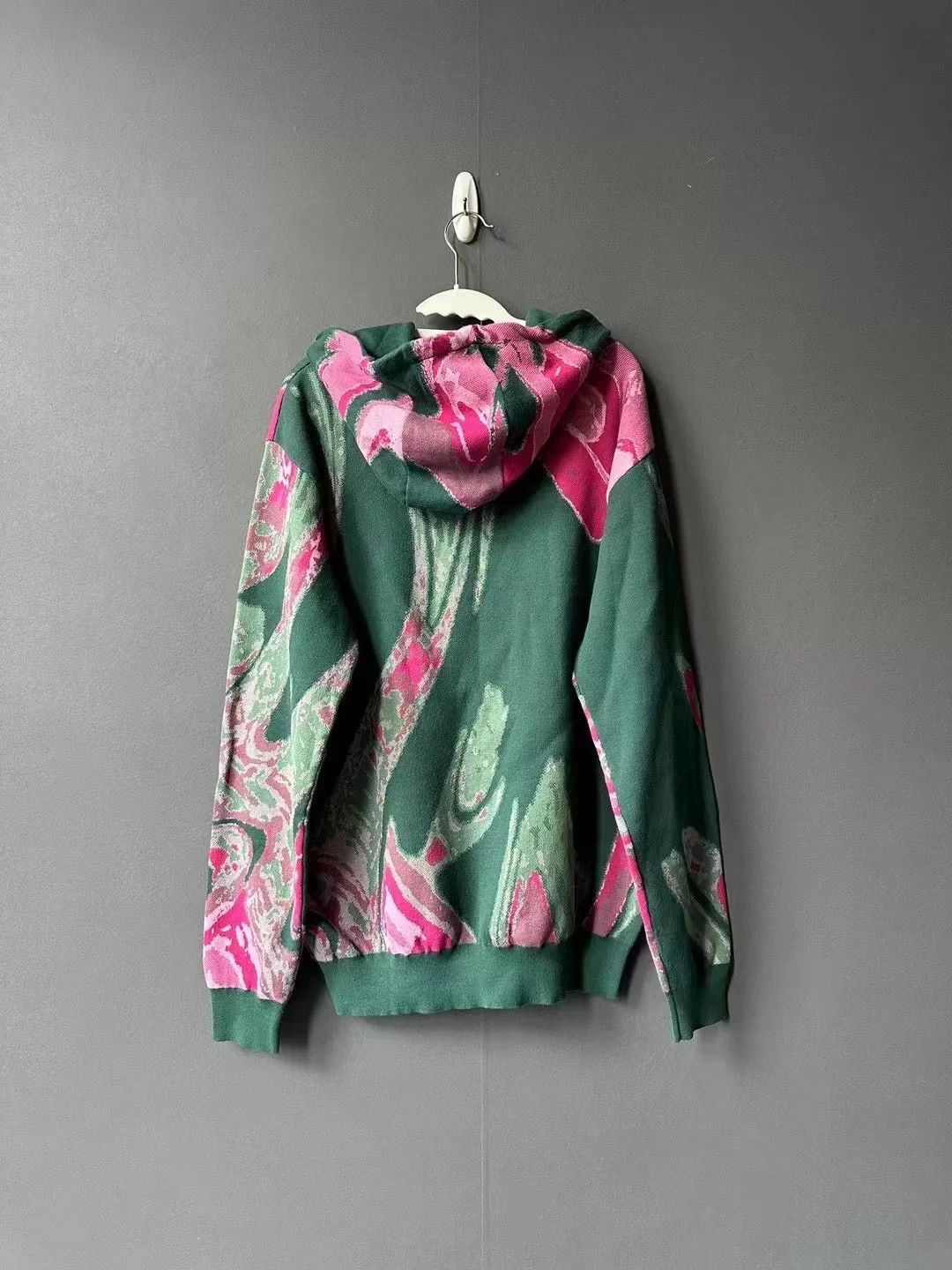 Louis Vuitton Louis Vuitton Green Swirl Knit Hoodie Size US M / EU 48-50 / 2 - 2 Thumbnail