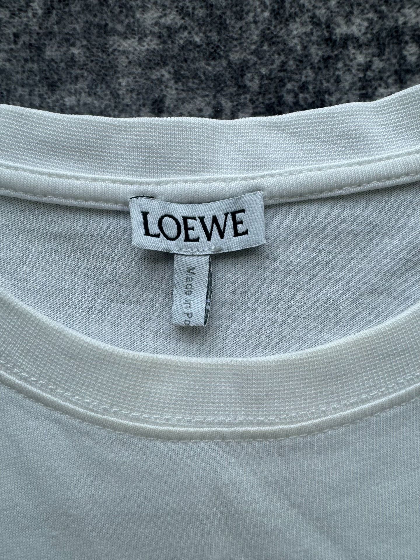 Loewe Loewe White Embroidered Logo Short Sleeve Size XS / US 0-2 / IT 36-38 - 3 Thumbnail