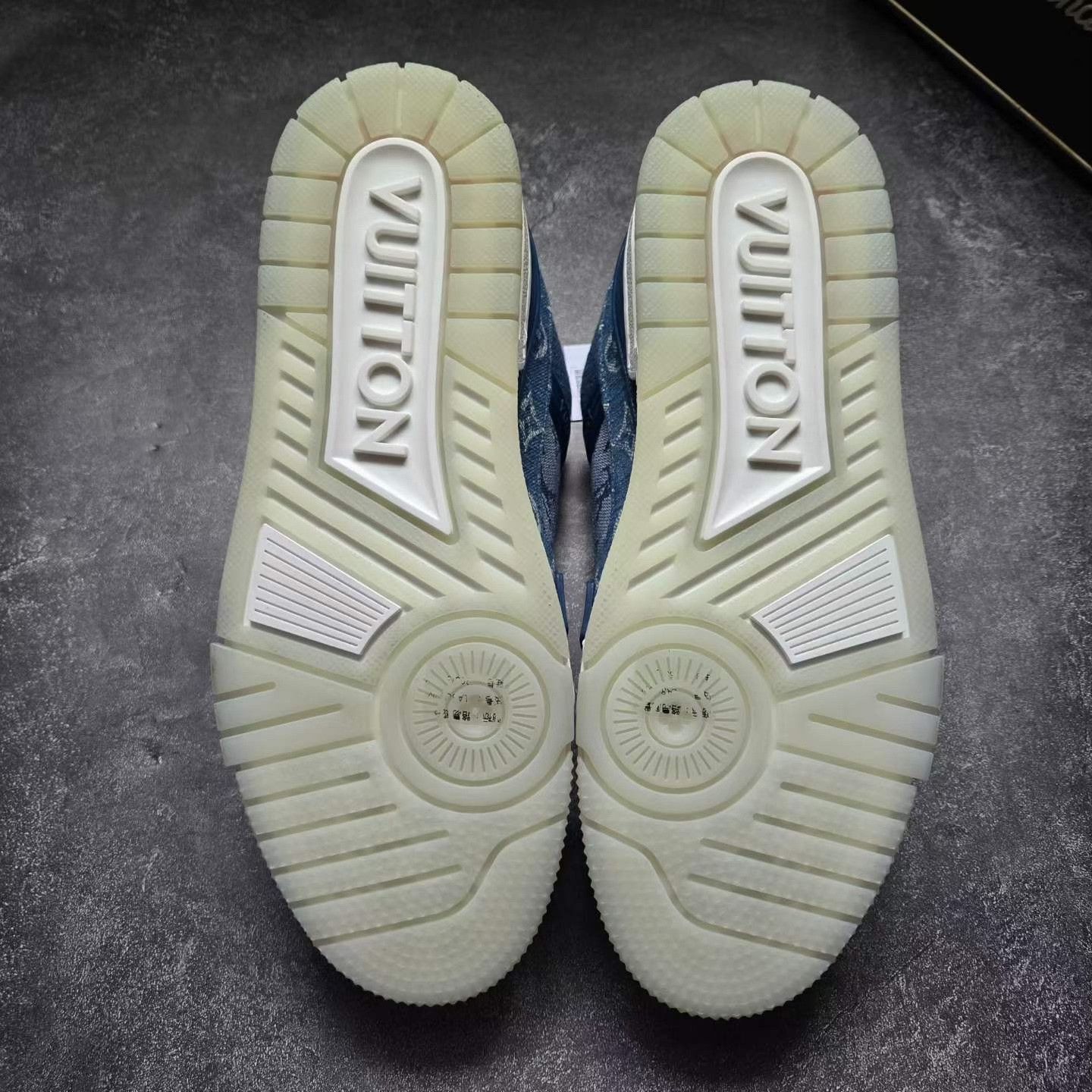 Louis Vuitton Louis Vuitton LV Trainer Denim Sneakers Size US 8 / EU 41 - 7 Thumbnail