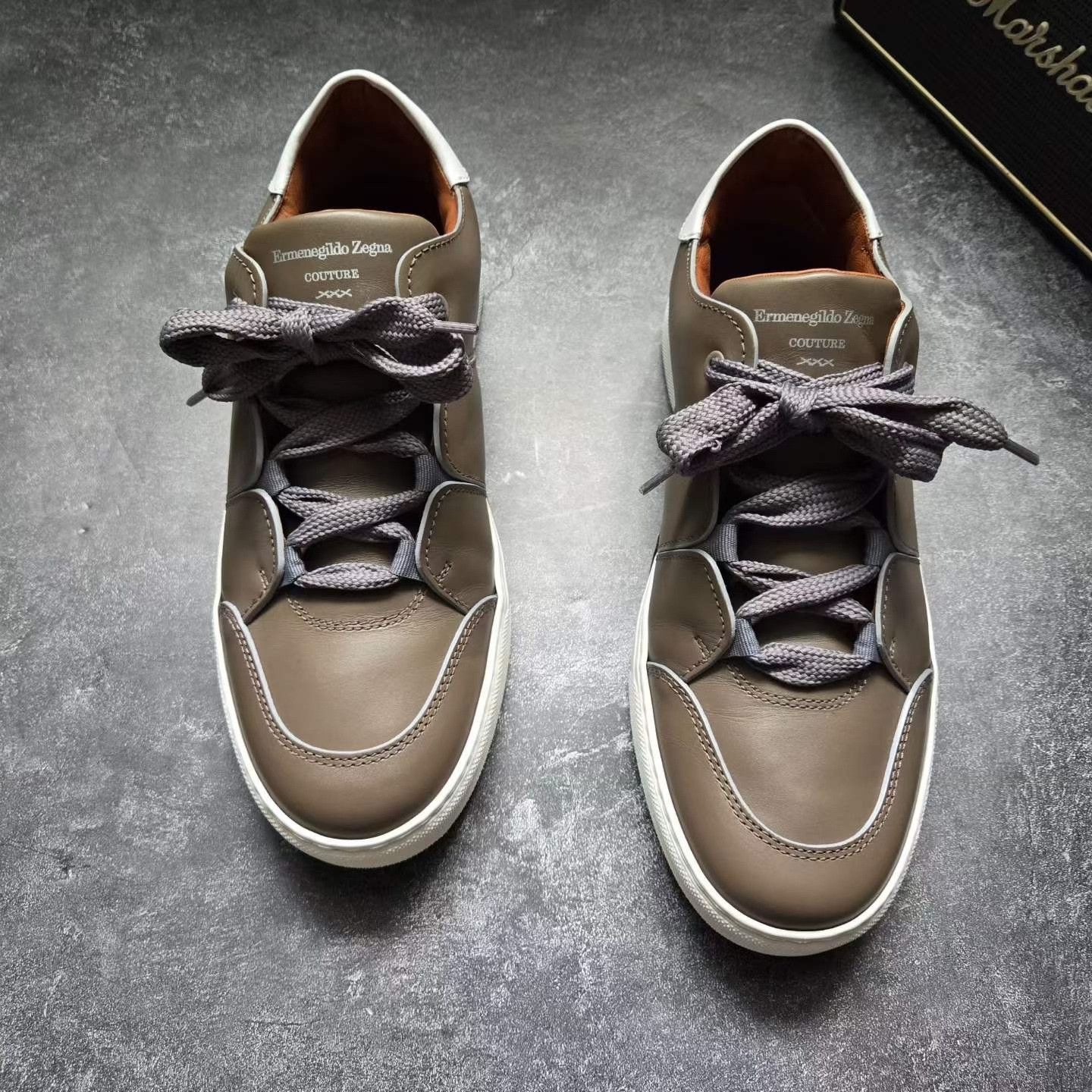 Ermenegildo Zegna ZEGNA XXX Brown White Sneakers Size US 8.5 / EU 41-42 - 2 Thumbnail