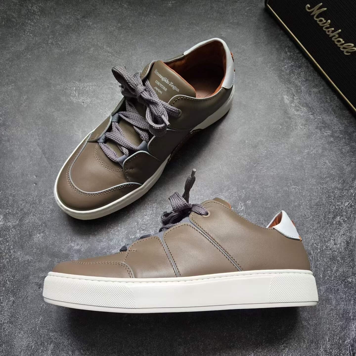 Ermenegildo Zegna ZEGNA XXX Brown White Sneakers Size US 8.5 / EU 41-42 - 4 Thumbnail