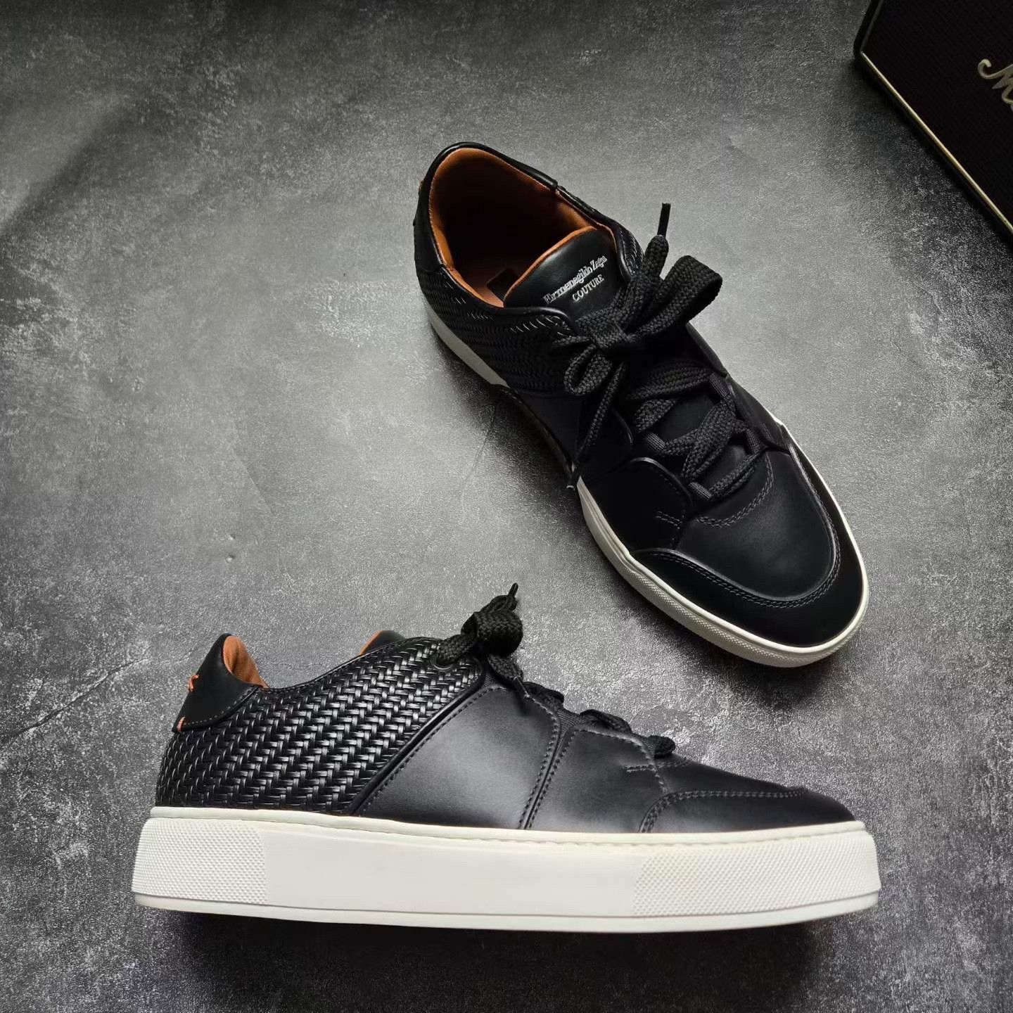 Ermenegildo Zegna ZEGNA XXX Black White Sneakers Size US 8.5 / EU 41-42 - 5 Thumbnail
