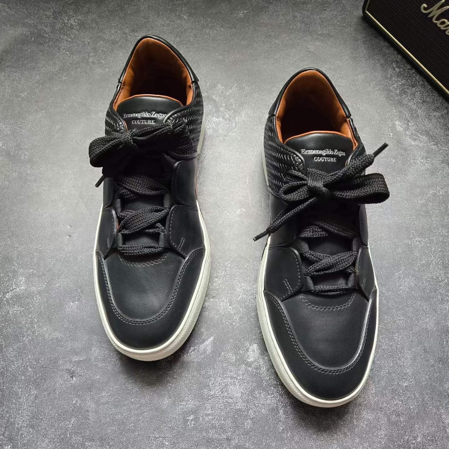 Ermenegildo Zegna ZEGNA XXX Black White Sneakers Size US 8.5 / EU 41-42 - 2 Thumbnail