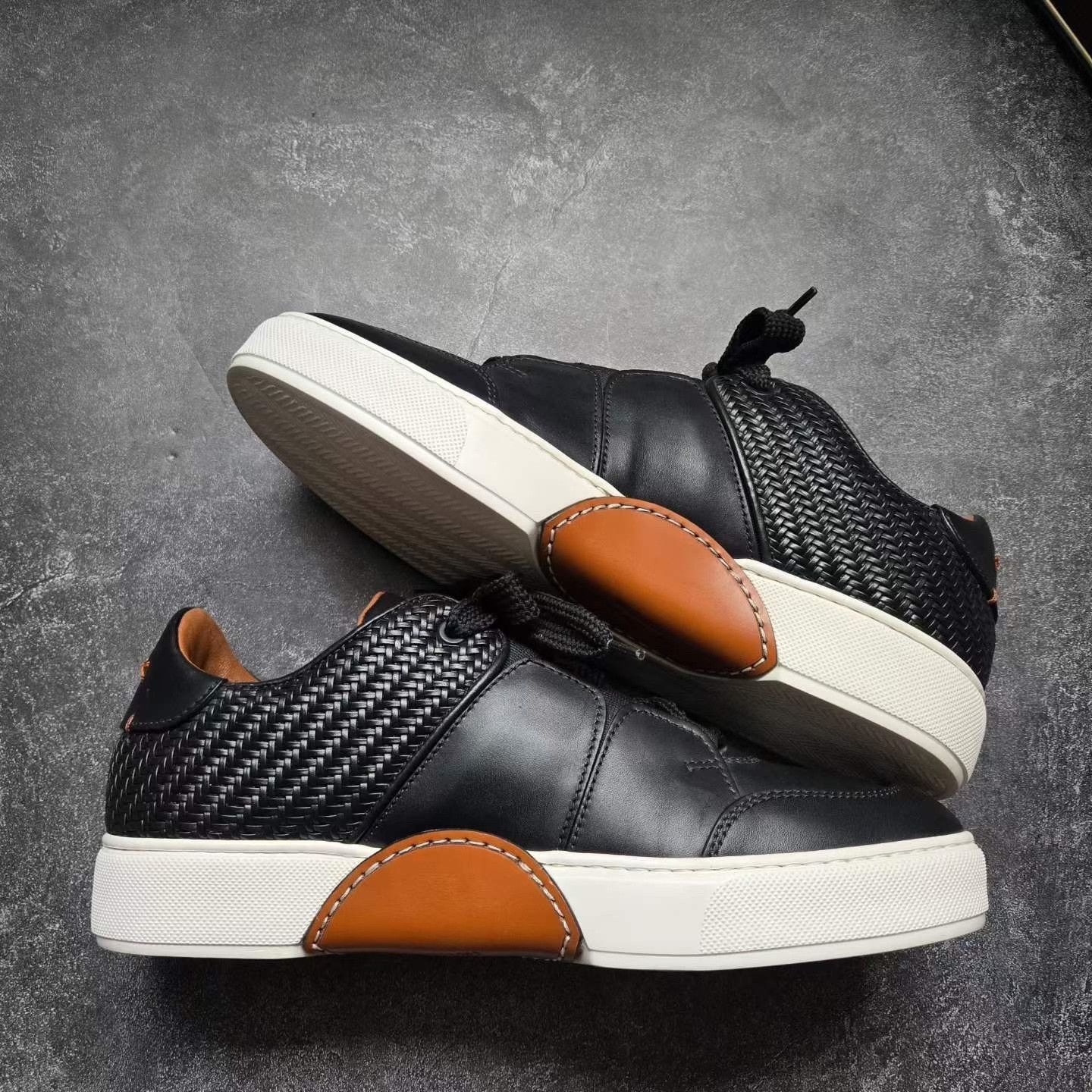 Ermenegildo Zegna ZEGNA XXX Black White Sneakers Size US 8.5 / EU 41-42 - 8 Thumbnail