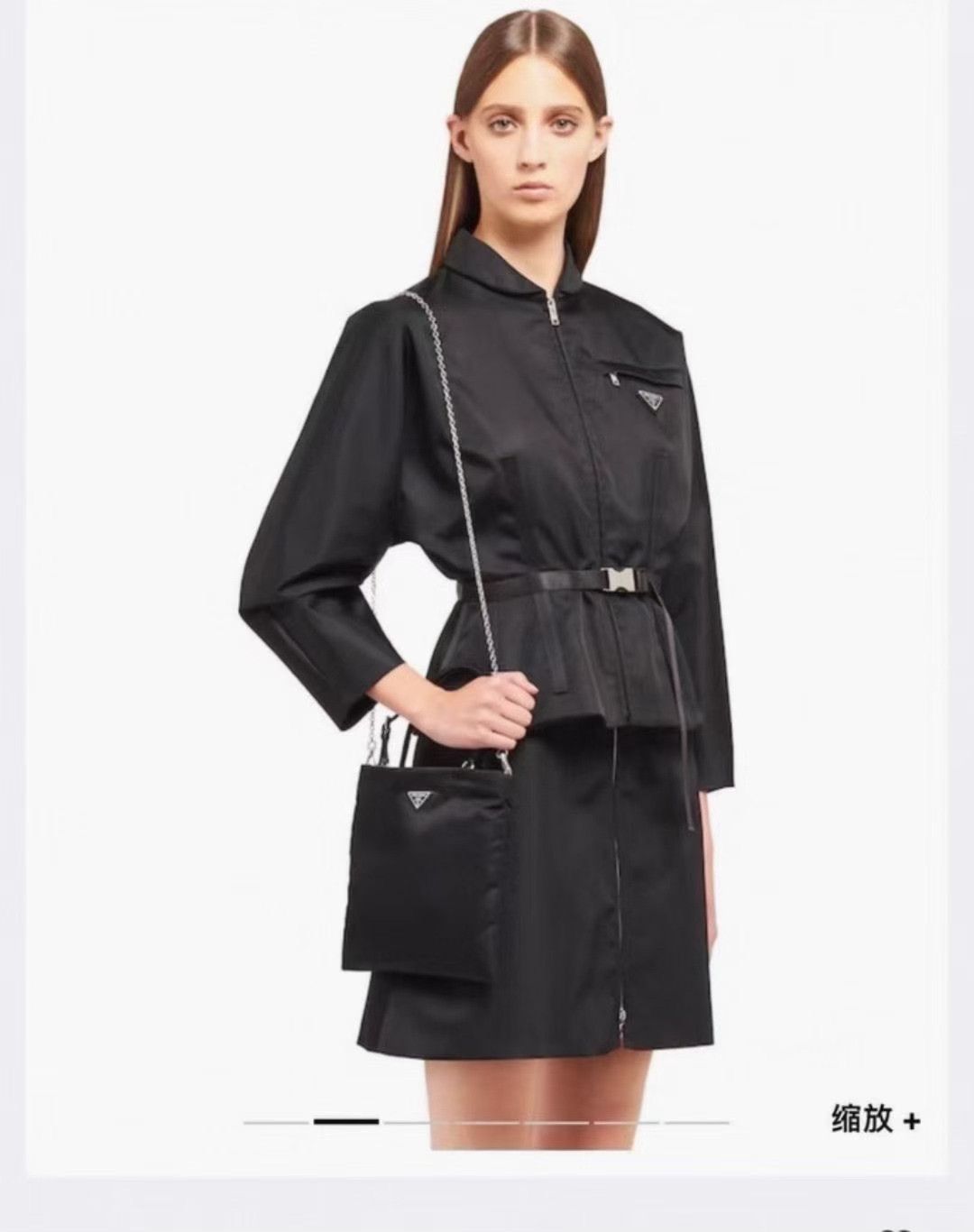 Prada Prada Triangle Logo Belted Nylon Jacket Size S / US 4 / IT 40 - 7 Thumbnail