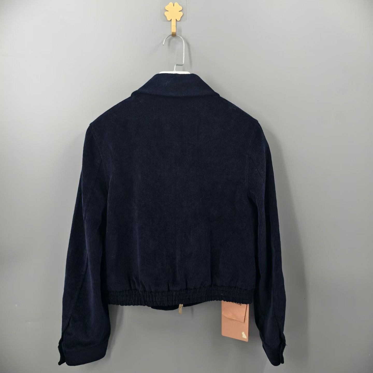 Miu Miu Miu Miu Navy Corduroy Zip Jacket Size XS / US 0-2 / IT 36-38 - 2 Thumbnail