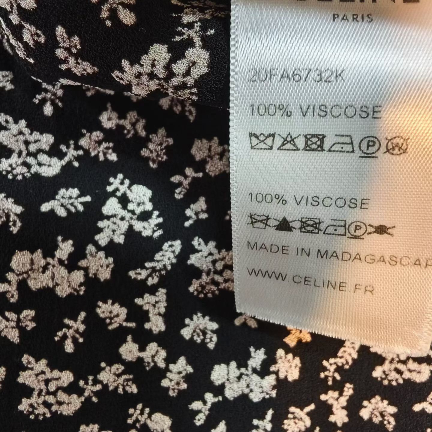 Celine CELINE Small Floral Short-Sleeve Shirt Size S / US 4 / IT 40 - 5 Thumbnail