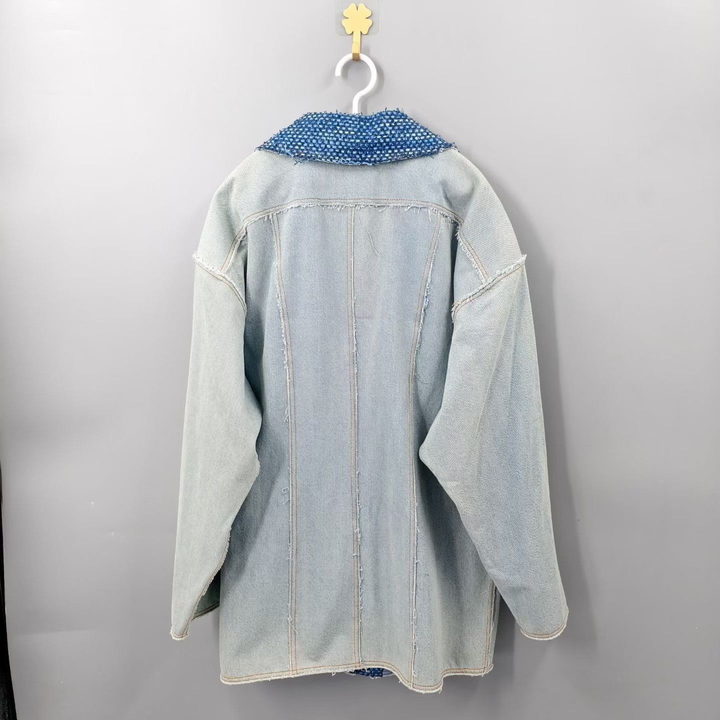 Chanel Chanel Blue Denim Patchwork Suit Jacket Size S / US 4 / IT 40 - 2 Thumbnail