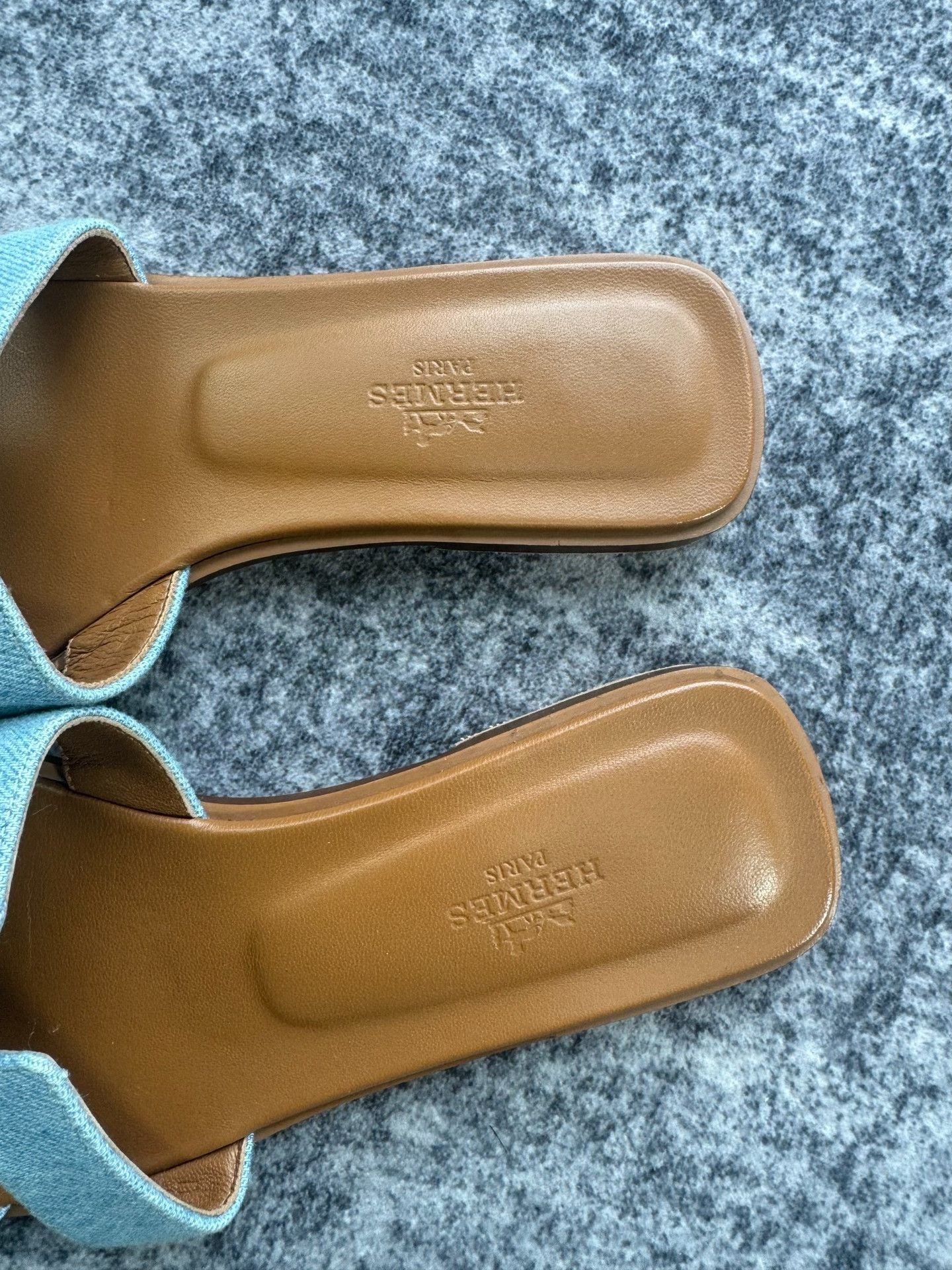 Hermes Hermes Denim Blue H Slippers Size US 6 / IT 36 - 3 Thumbnail