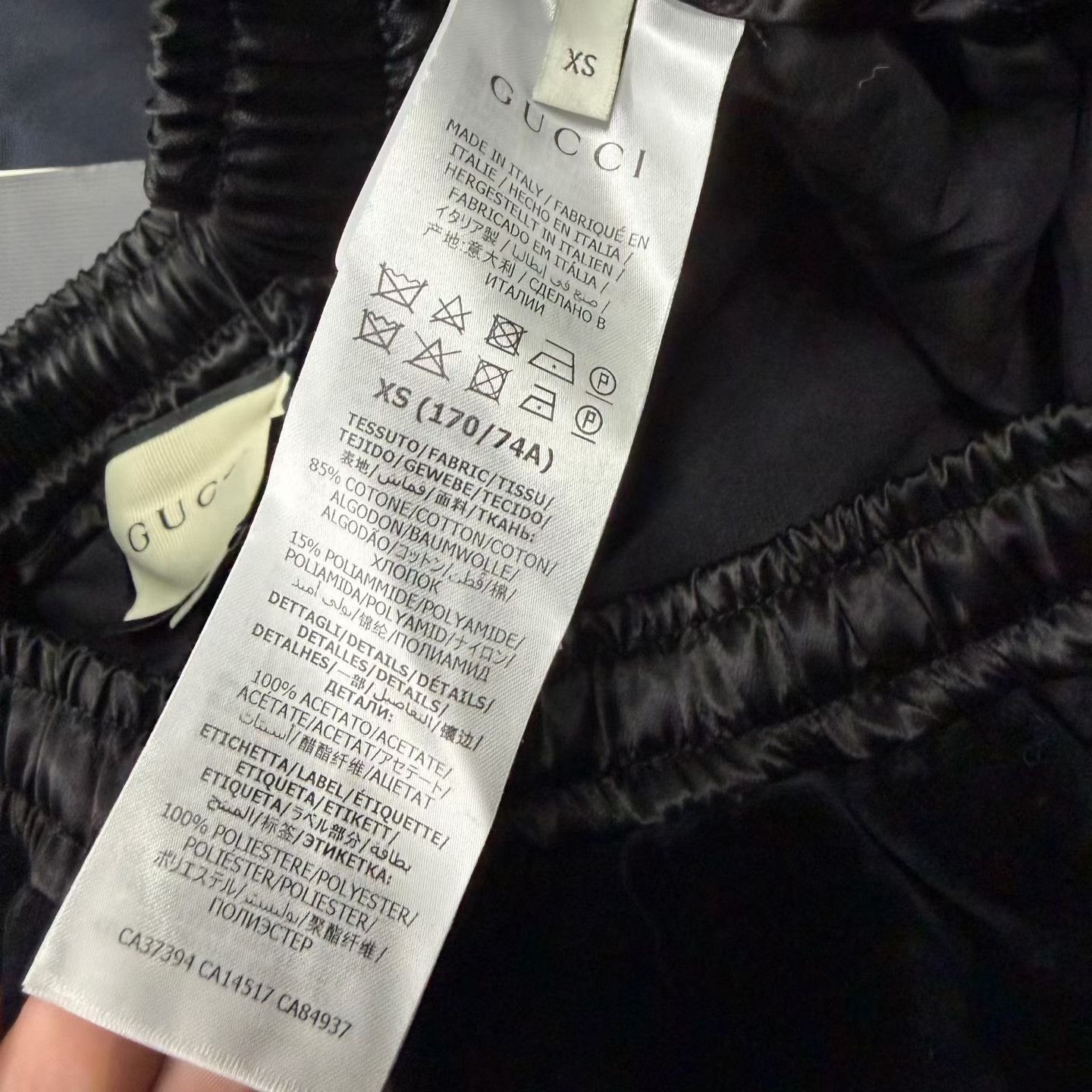 Gucci Gucci Black Velvet Trousers Size 22" - 5 Thumbnail