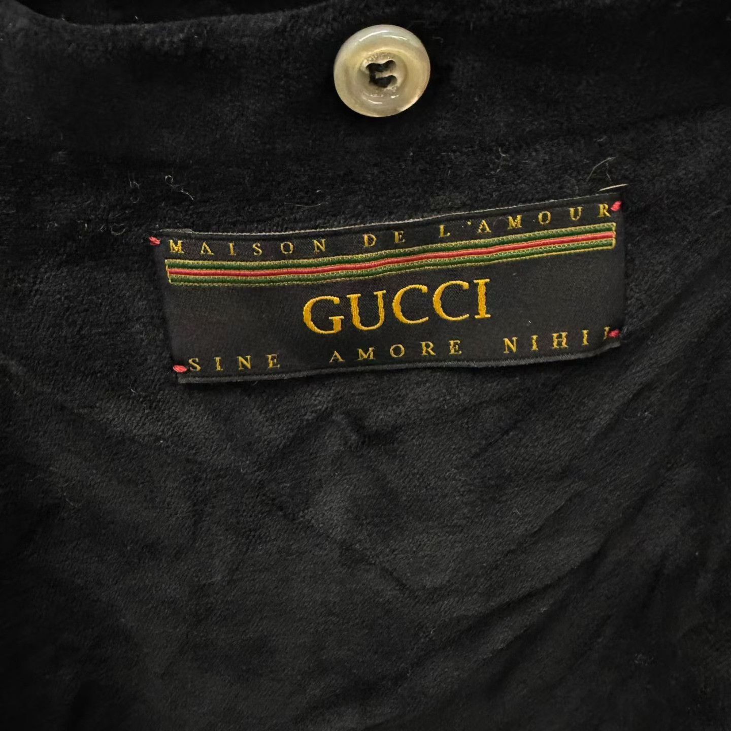 Gucci Gucci Black Velvet Trousers Size 22" - 3 Thumbnail