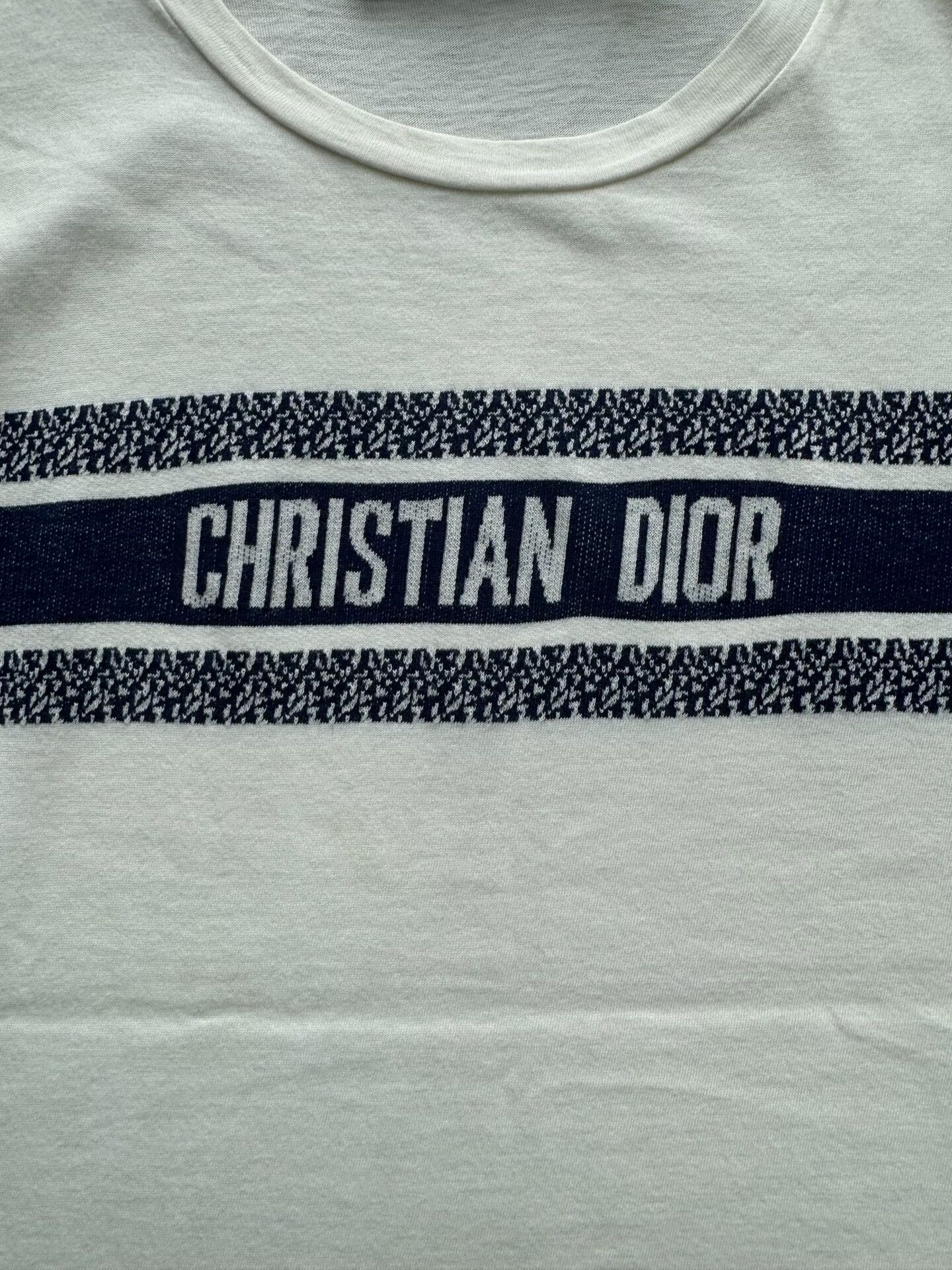 Dior Dior Slogan Logo Short-Sleeve Top Size XS / US 0-2 / IT 36-38 - 4 Thumbnail