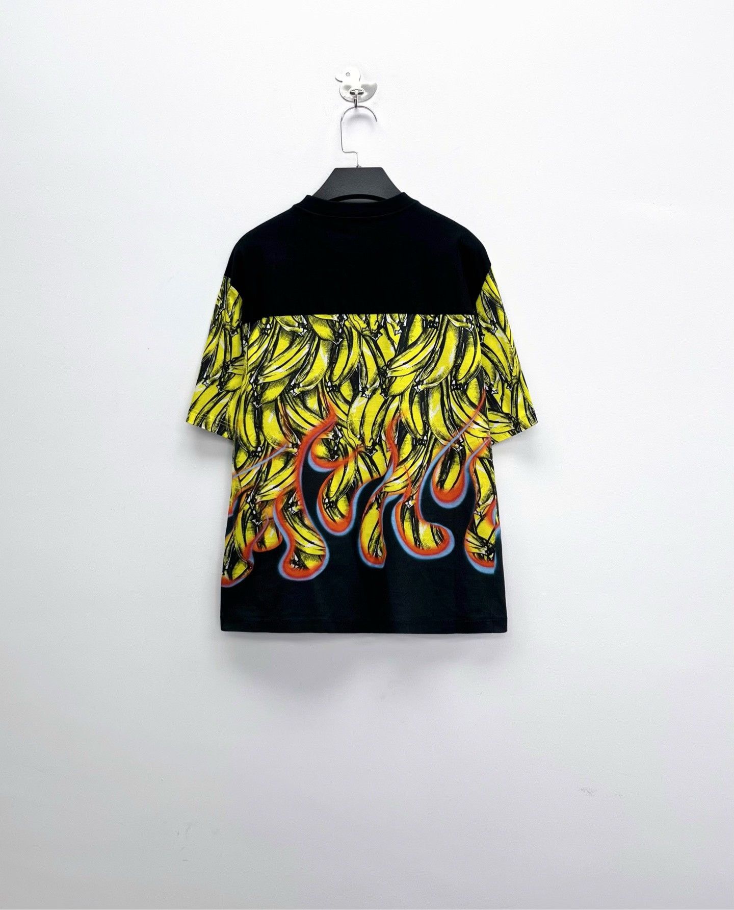 Prada Prada Runway Banana Flame Logo Short Sleeve Size US S / EU 44-46 / 1 - 2 Thumbnail